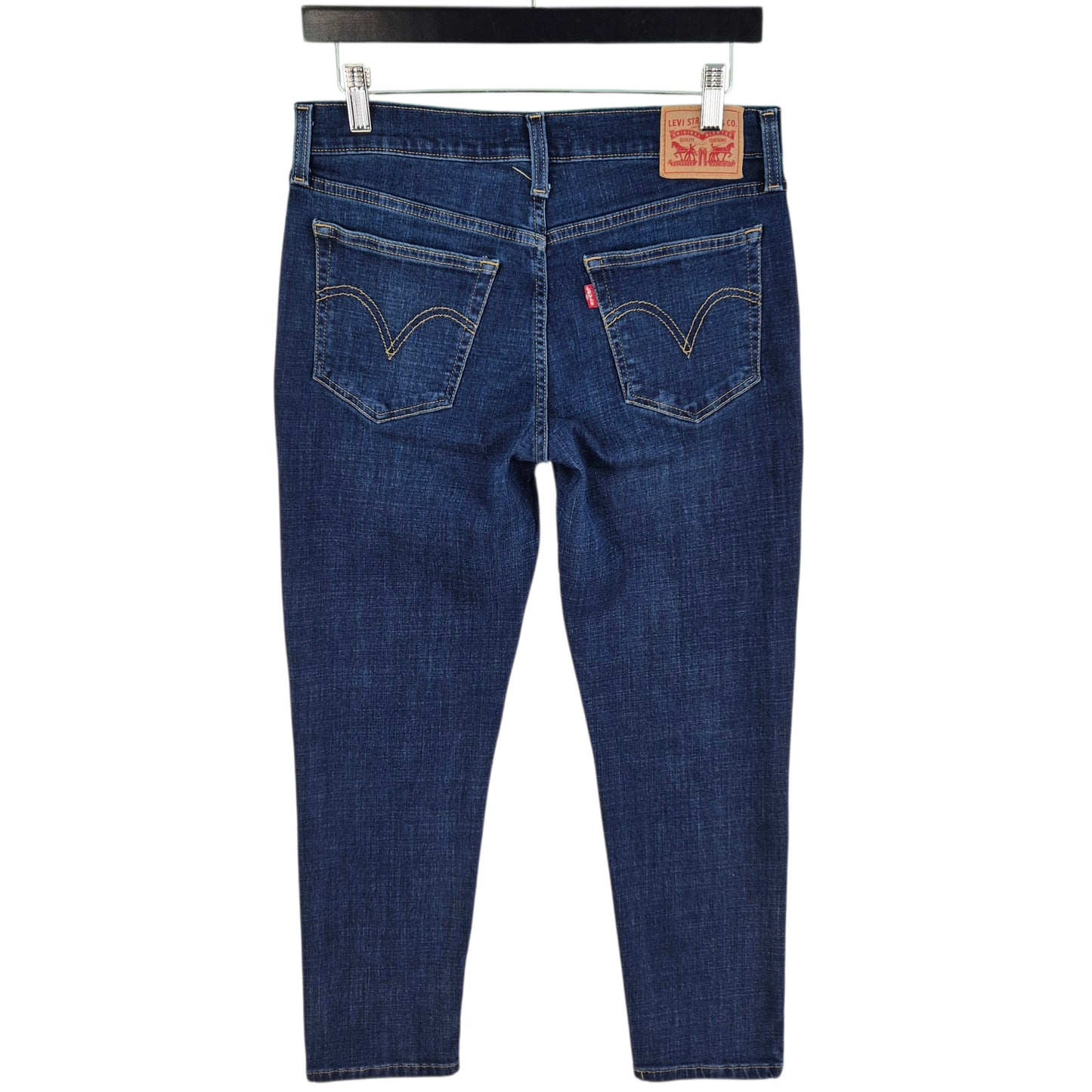 Levis Jeans Womens Dark Blue Boyfriend Stretch Denim W29