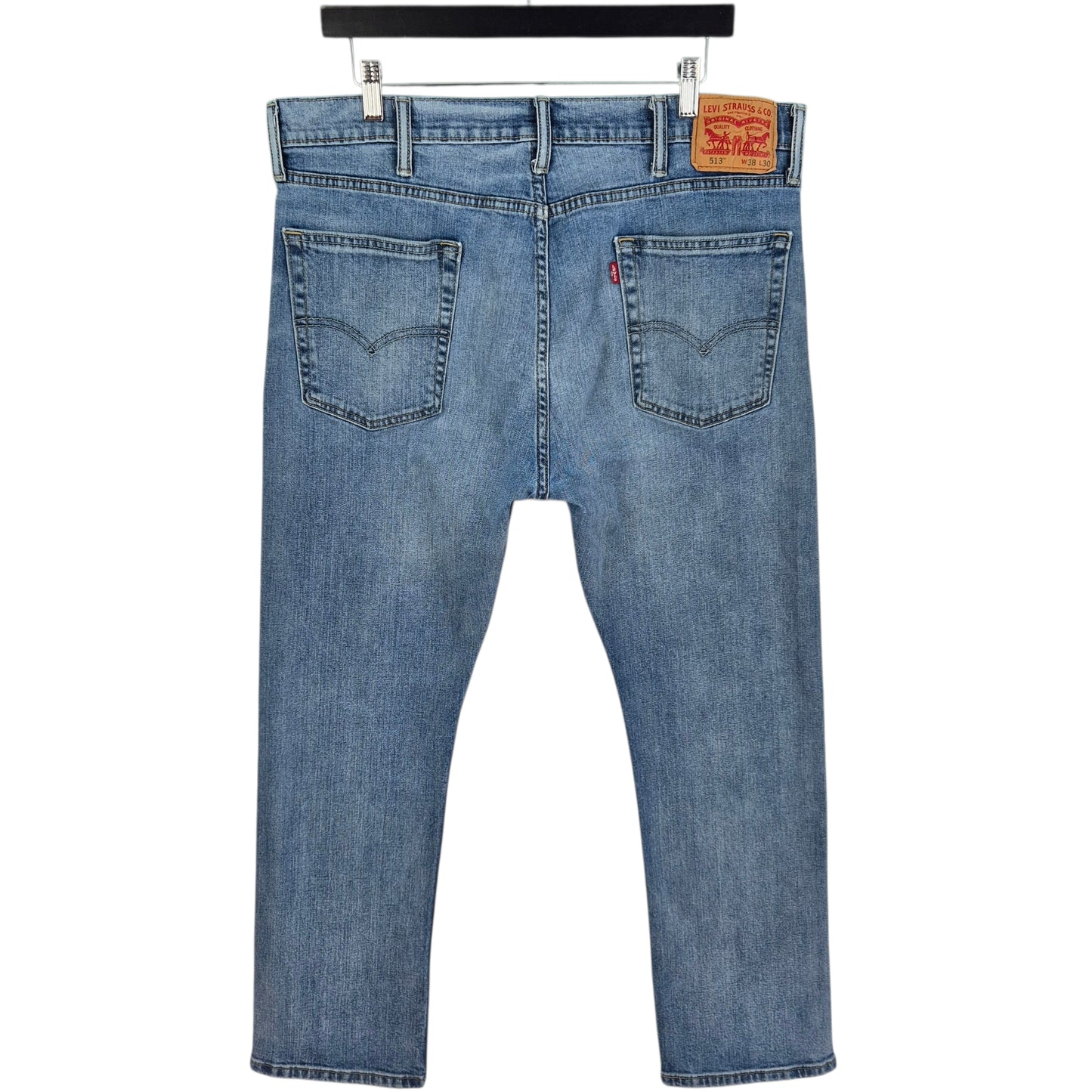Levis 513 Jeans Light Blue Slim Stretch Denim W37