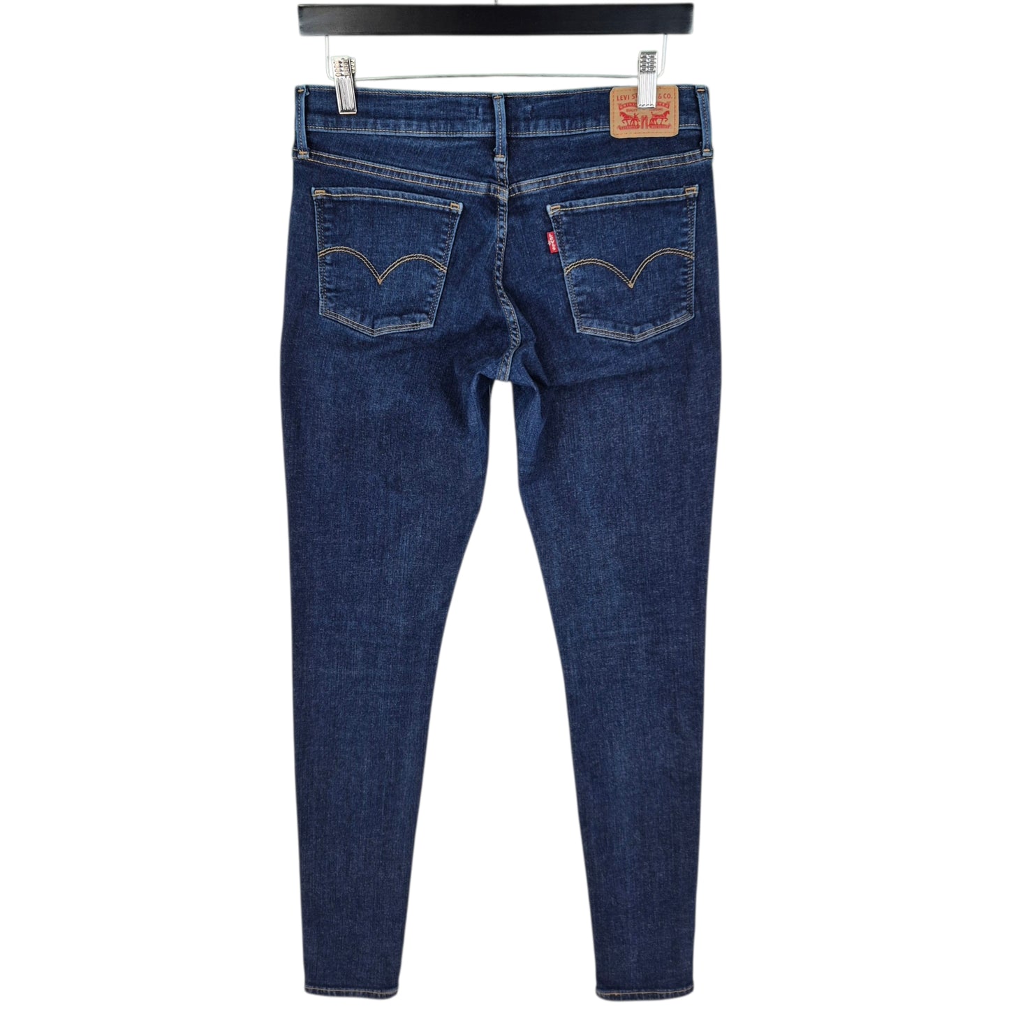 Levis 710 Jeans Womens Dark Blue Super Skinny Stretch Denim W30