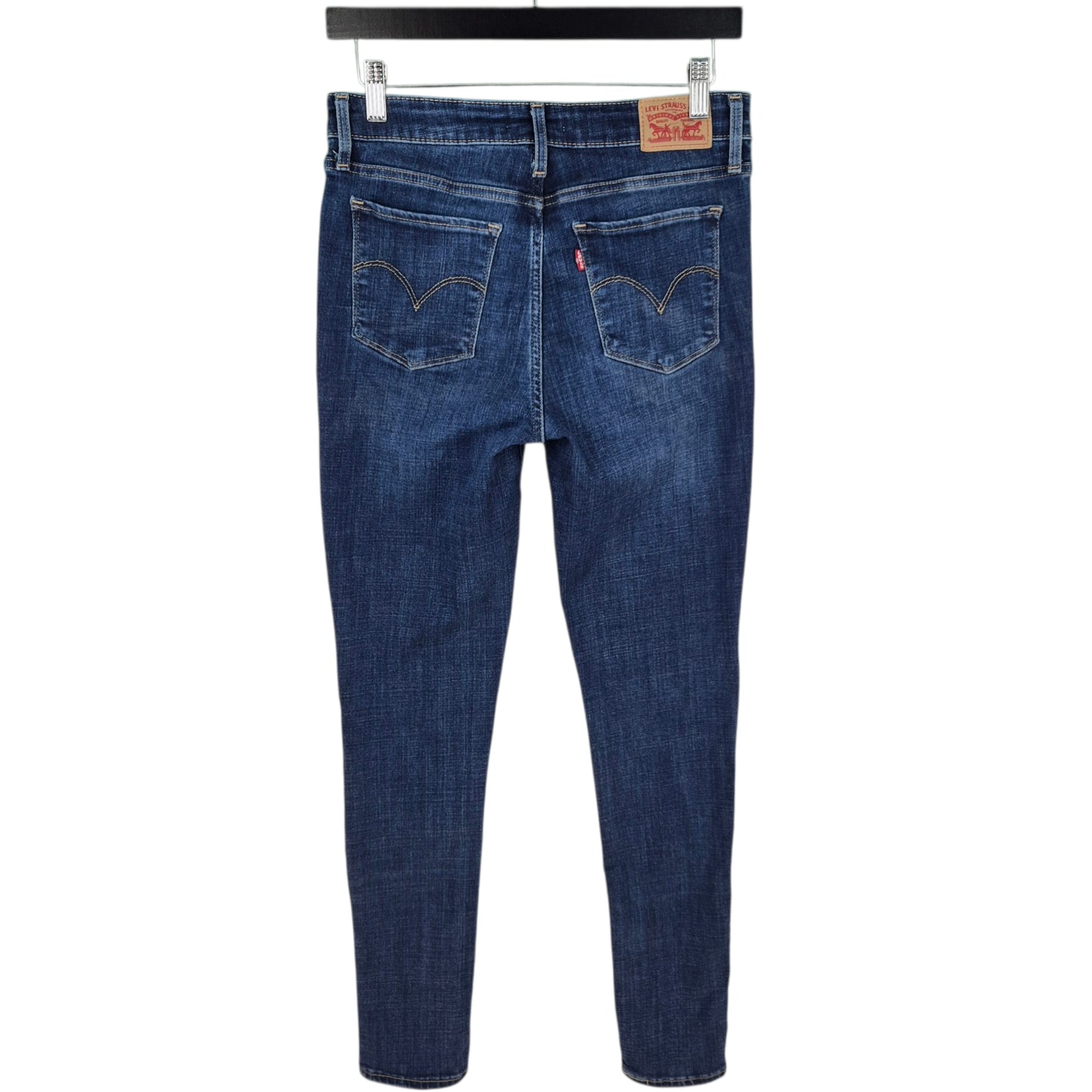 Levis 711 Jeans Womens Dark Blue Skinny Stretch Denim W29