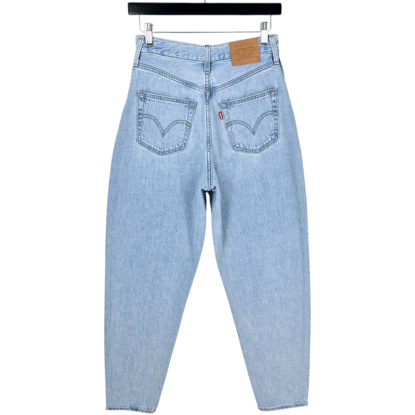 Levis Premium Jeans Womens Light Blue Loose Tapered Leg Denim W26