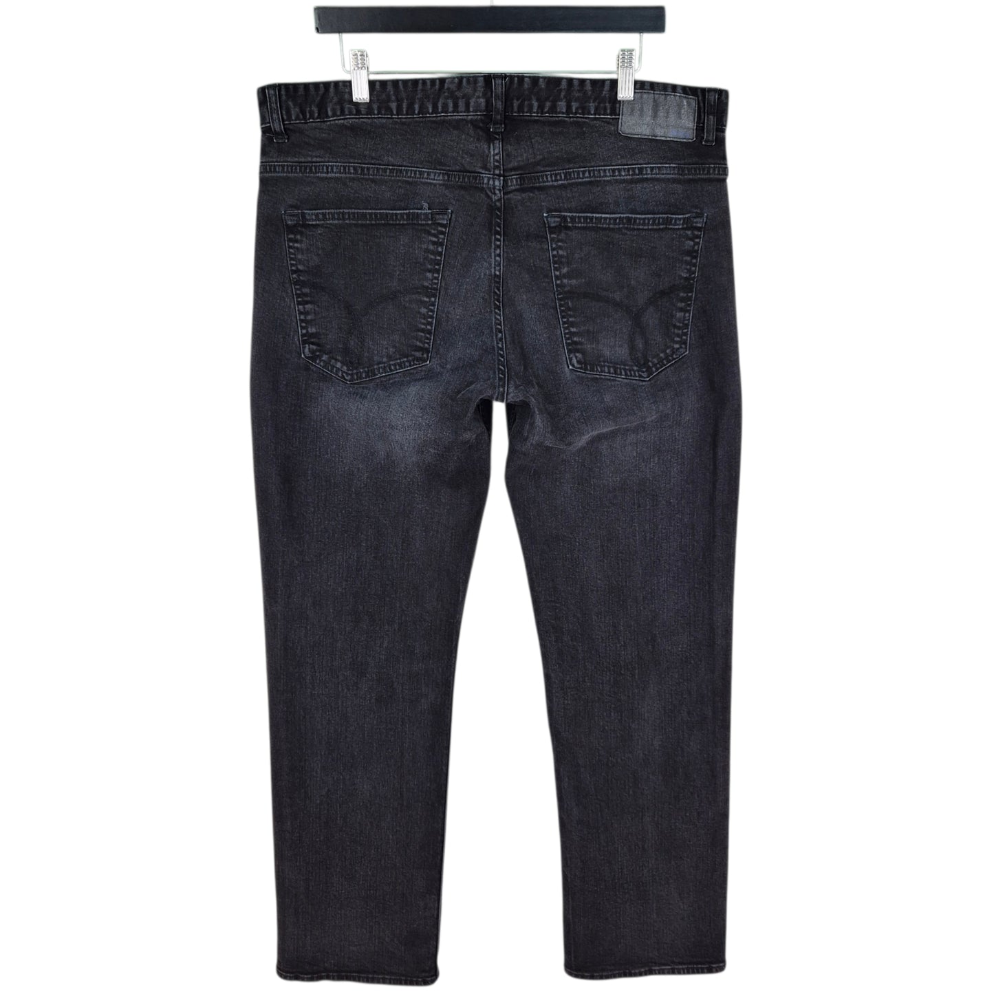 Calvin Klein Jeans Black Straight Leg Stretch Denim W38