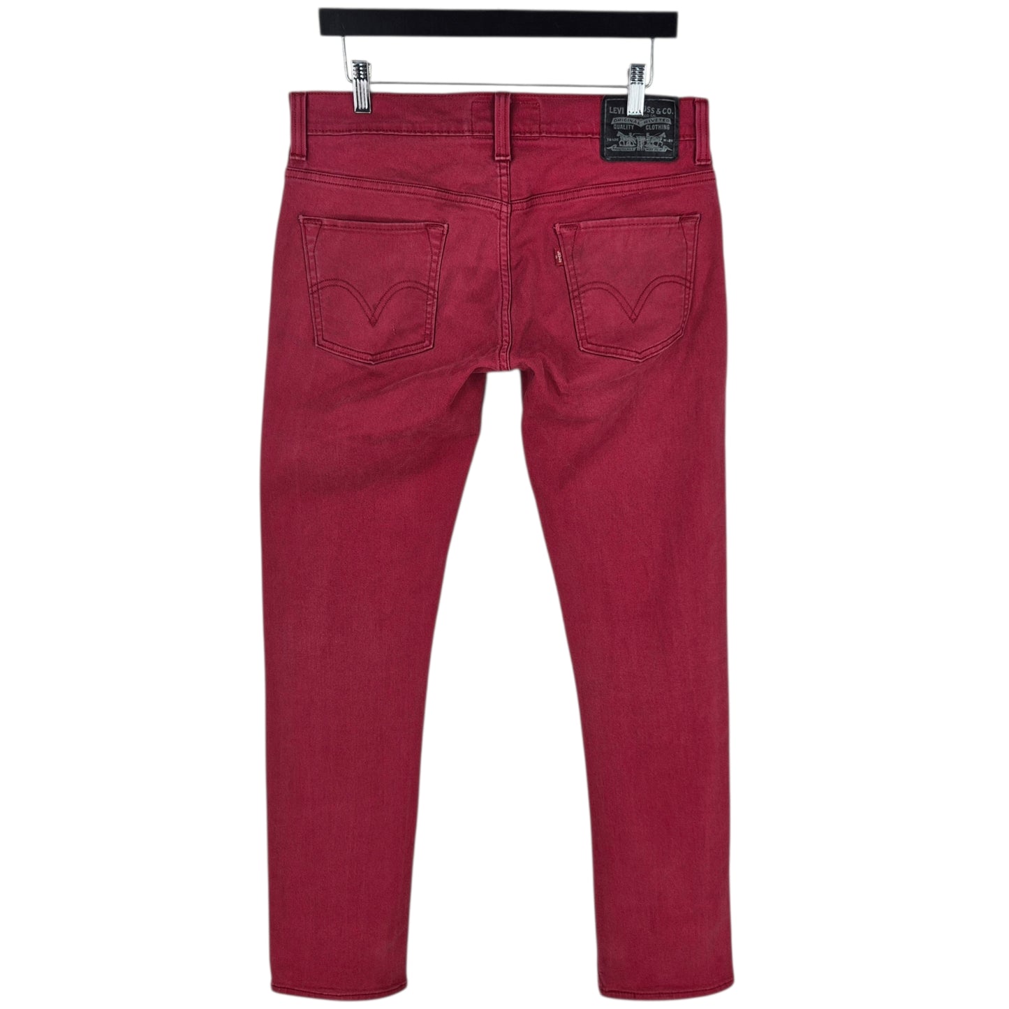 Vintage Levis 511 Jeans 2000's Red Skinny Fit Denim W33