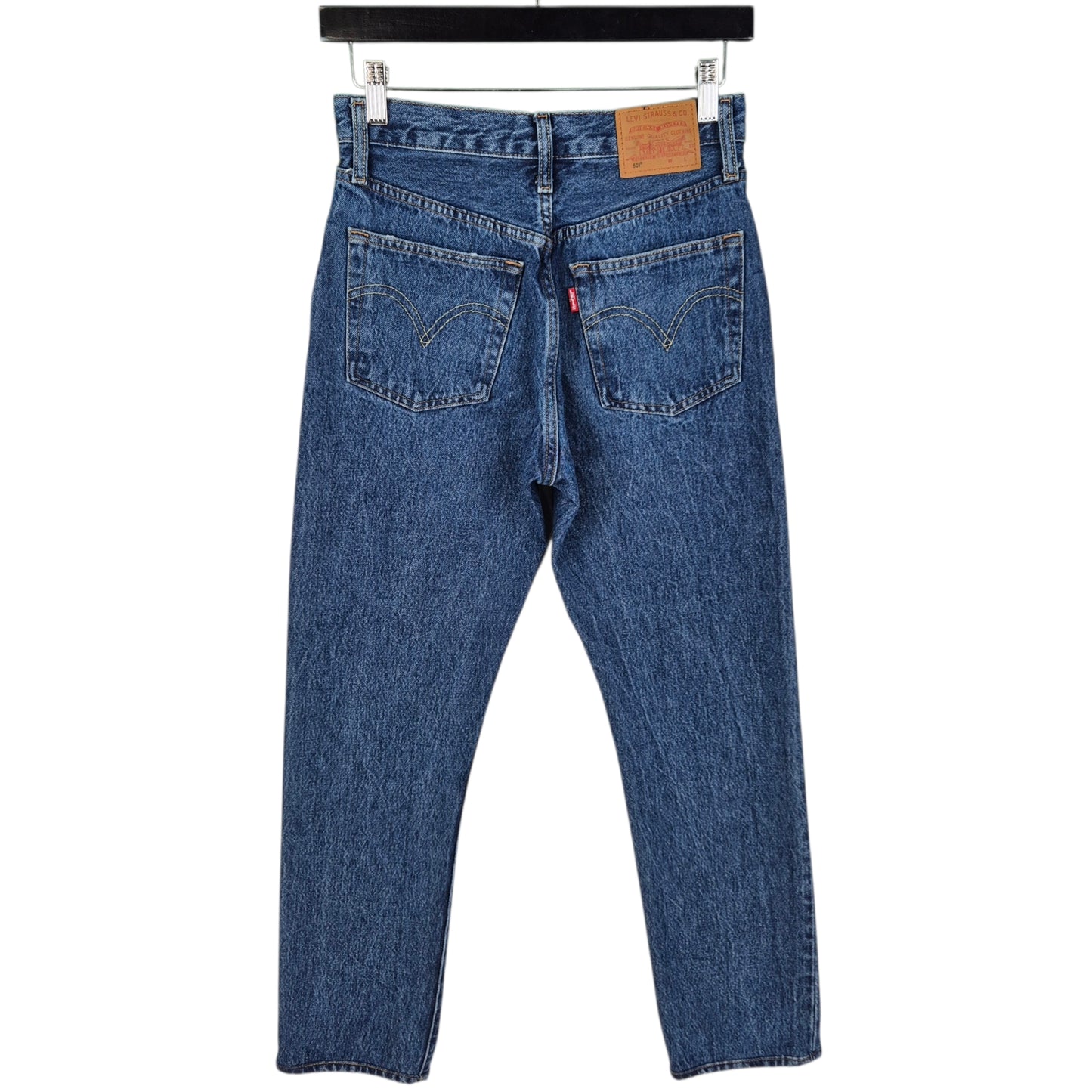 Levis Premium 501 Jeans Womens Blue Slim Denim W26