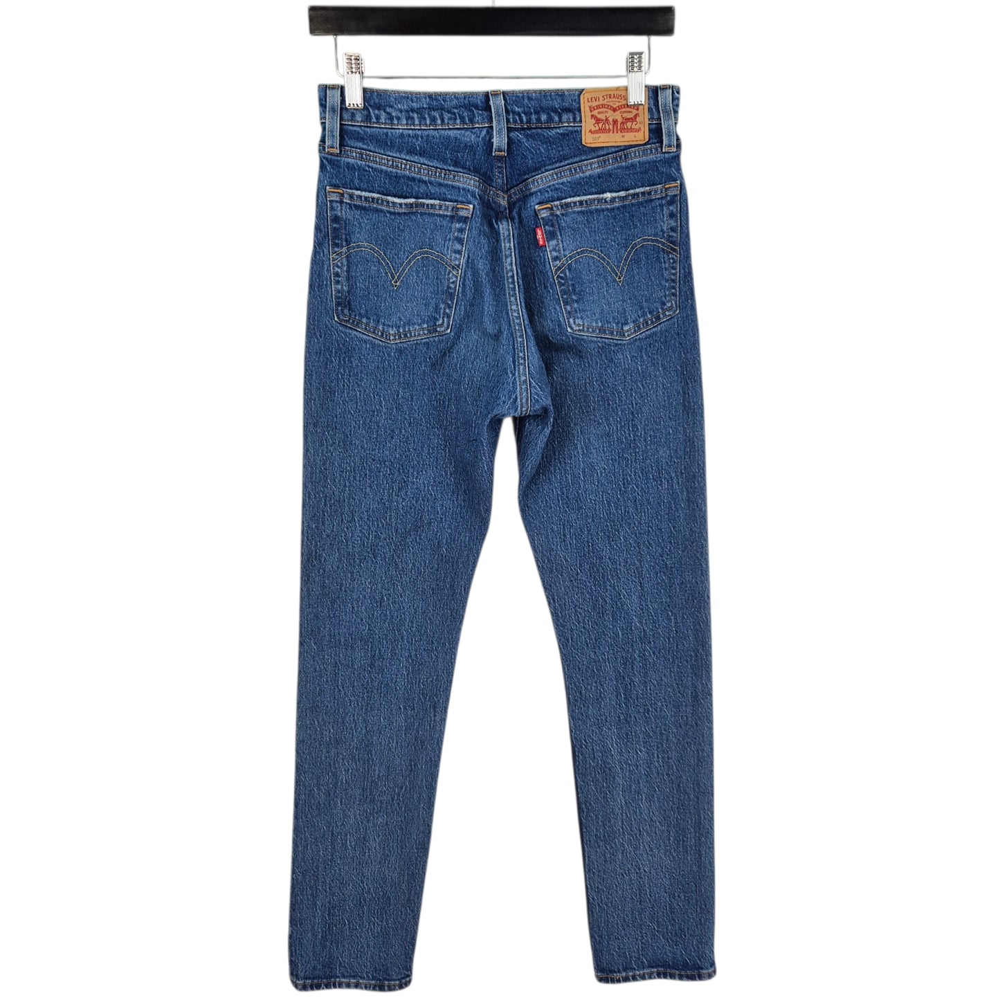 Levis 501 Jeans Womens Blue Heavy Slim Denim W27