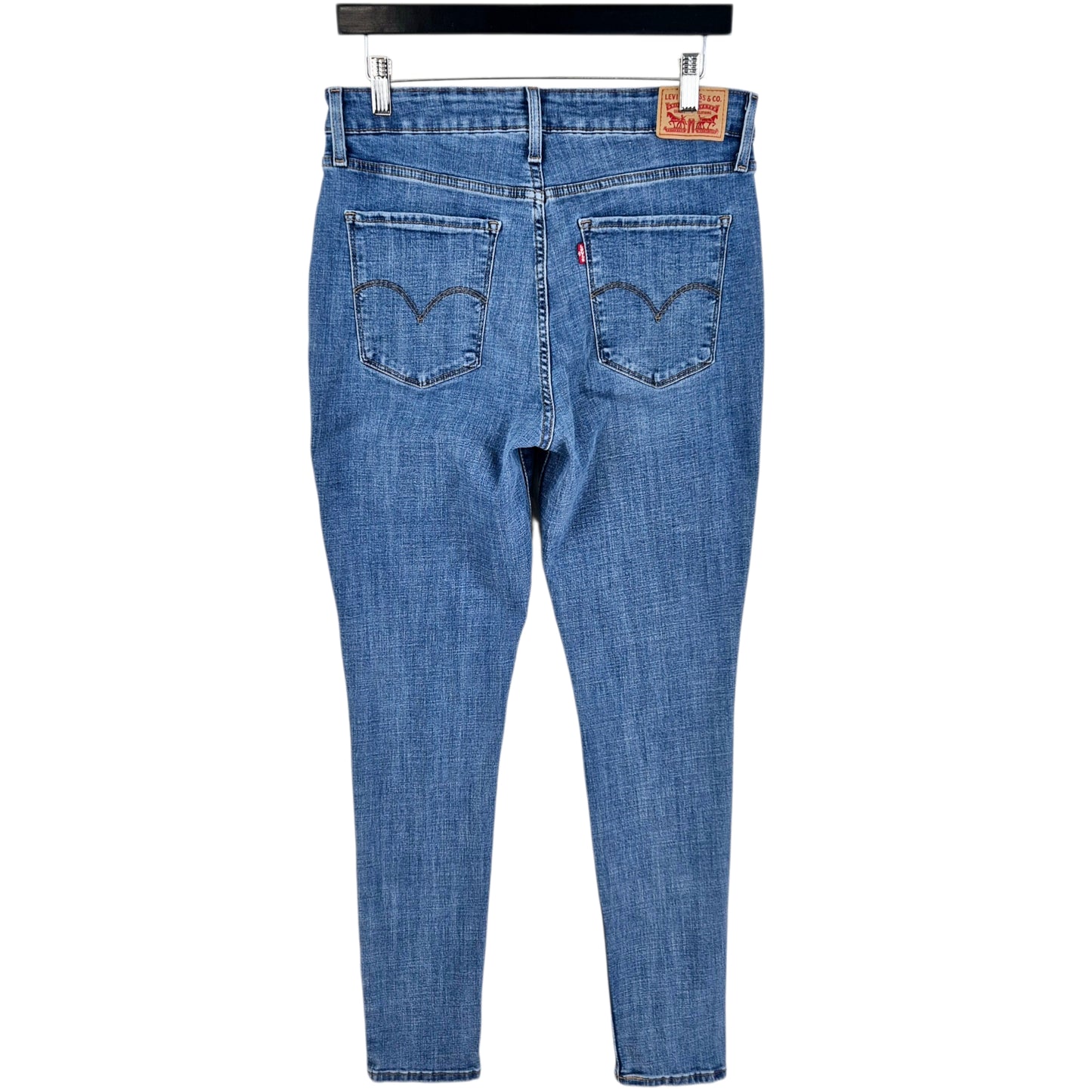 Levis 721 Jeans Womens Blue High Rise Skinny Stretch Denim W30
