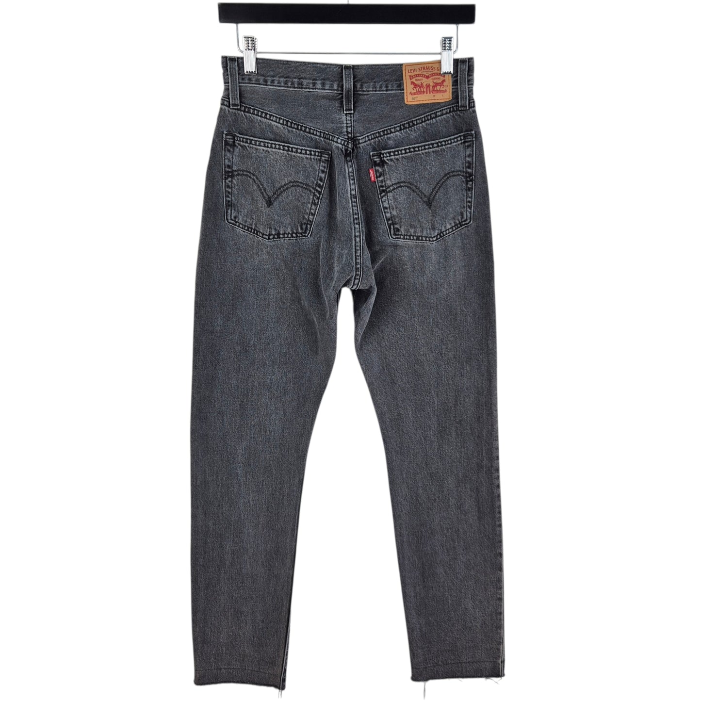 Levis 501 Jeans Womens Grey Classic Denim W27