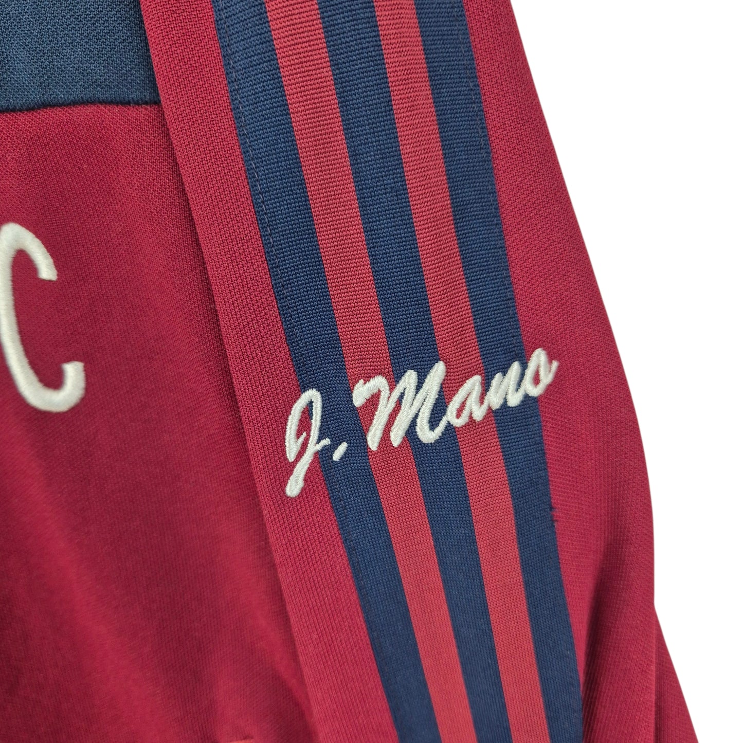 Vintage Adidas 90's Burgundy & Dark Blue Track Jacket Size M