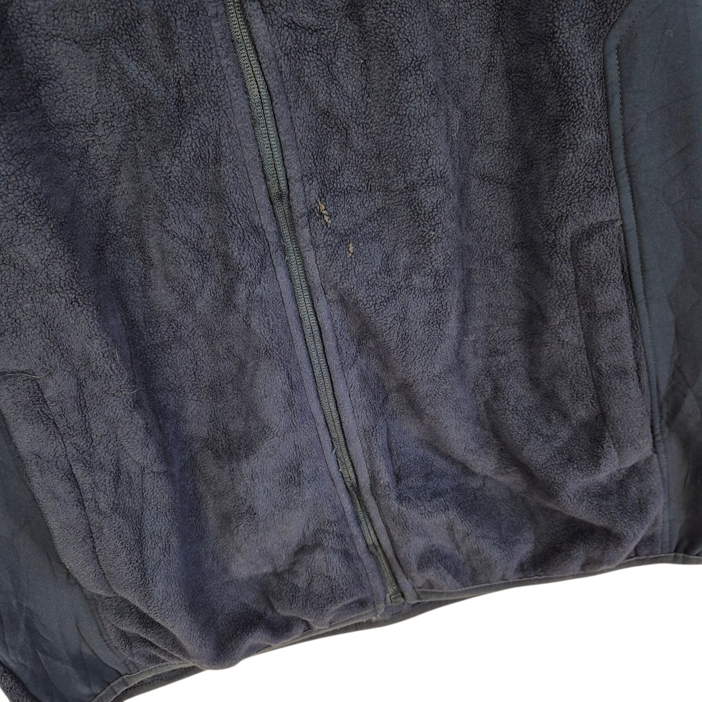 Reebok Dark Blue Hooded Fleece Zip Jumper Size L