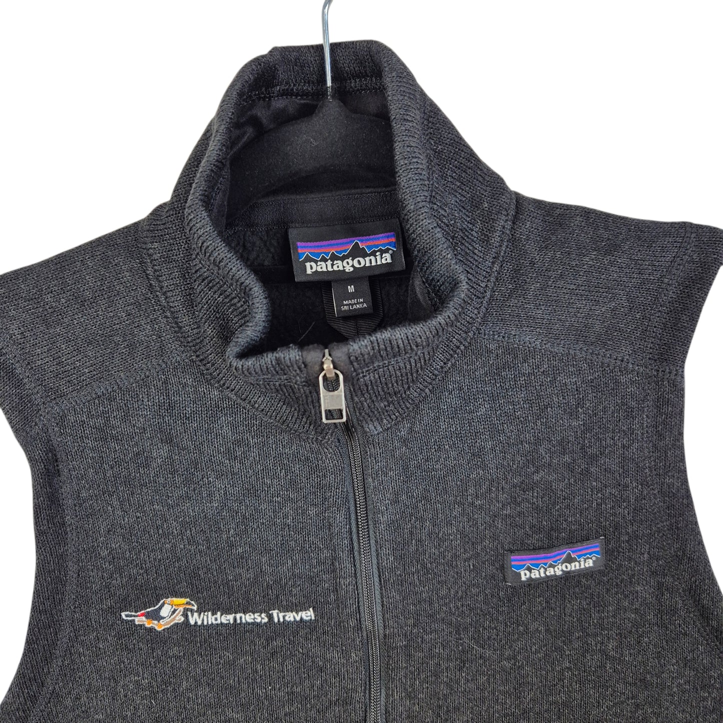 Patagonia Dark Grey Fleece Zip Vest Size M