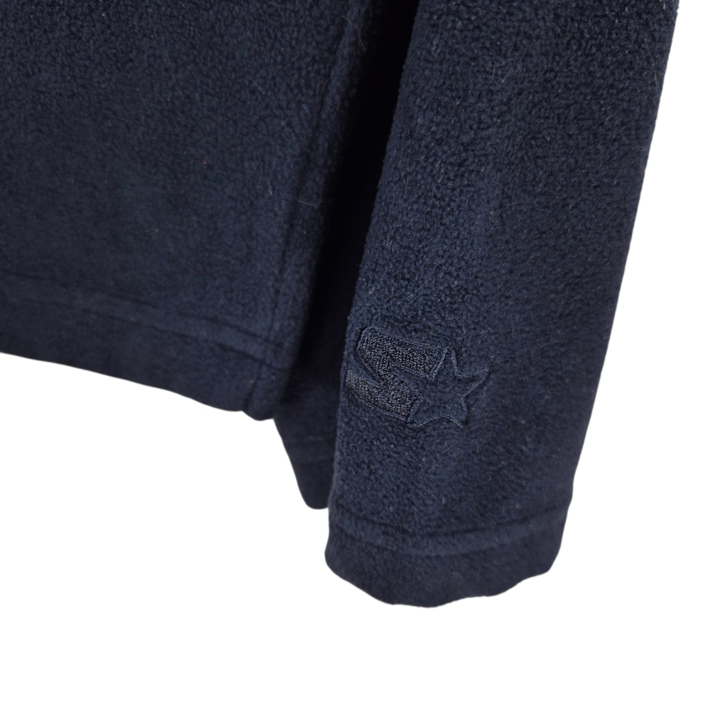 Vintage Starter Dark Blue Quarter Zip Fleece Jumper Size XL