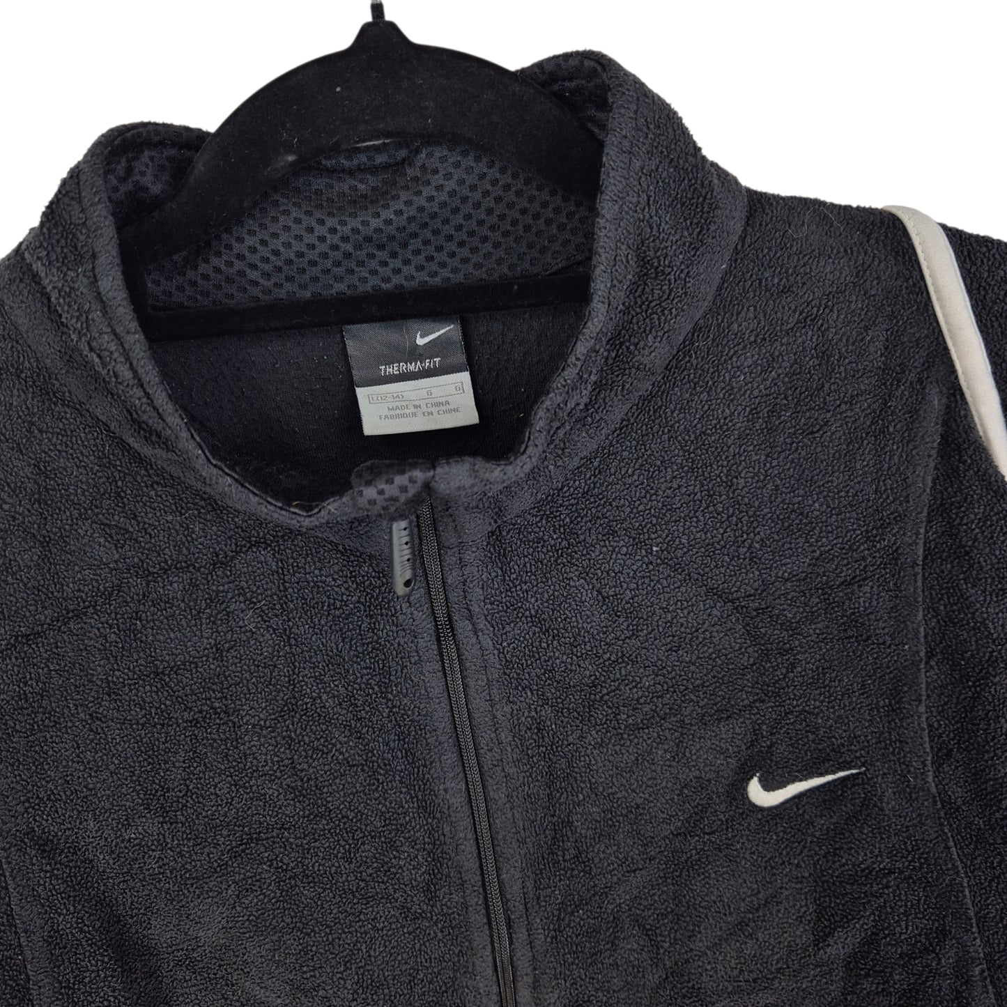 Vintage Nike 2000's Womens Black Half Zip Fleece Jumper Size L