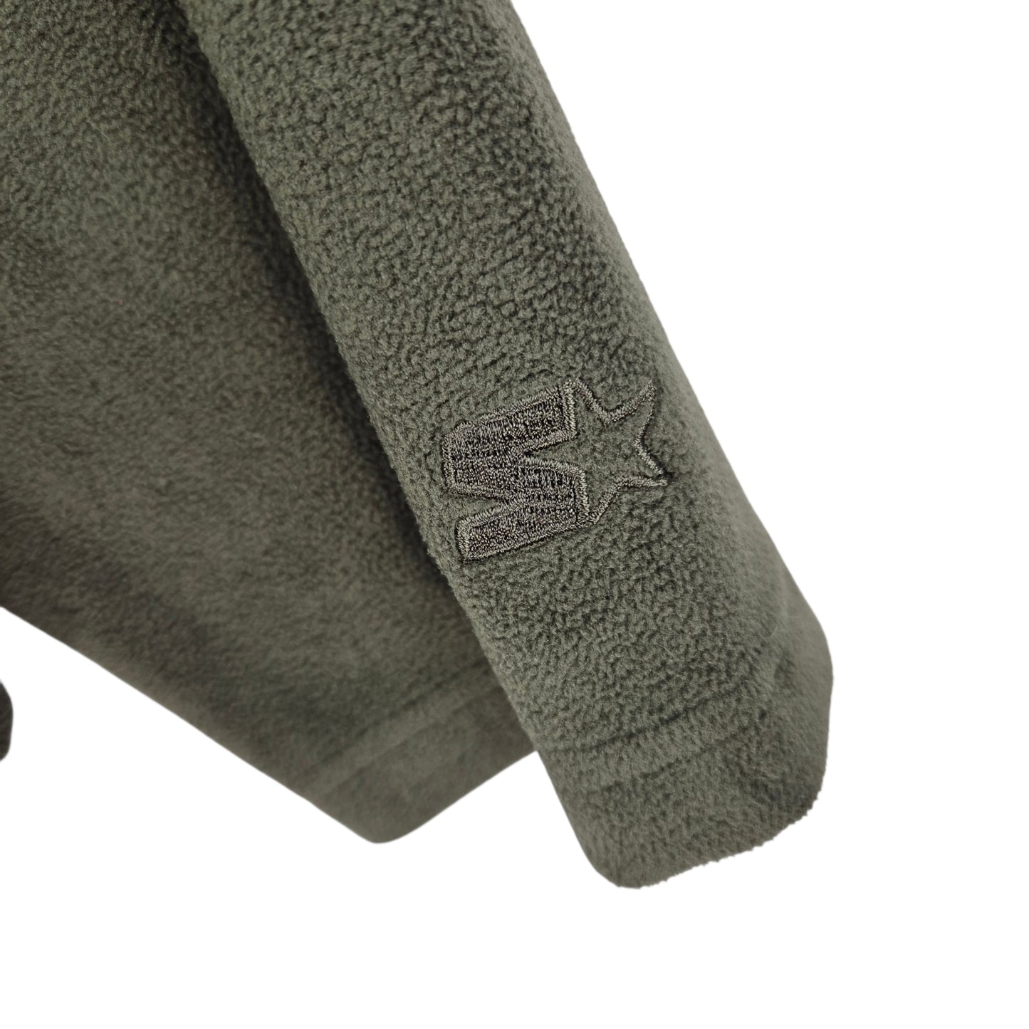Vintage Starter 2000's Olive Green Fleece Zip Jumper Size XL