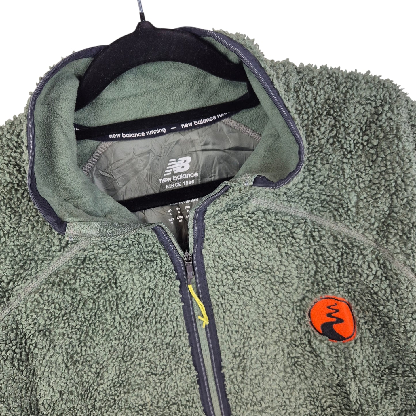 New Balance Green Half Zip Fleece Jumper Size S