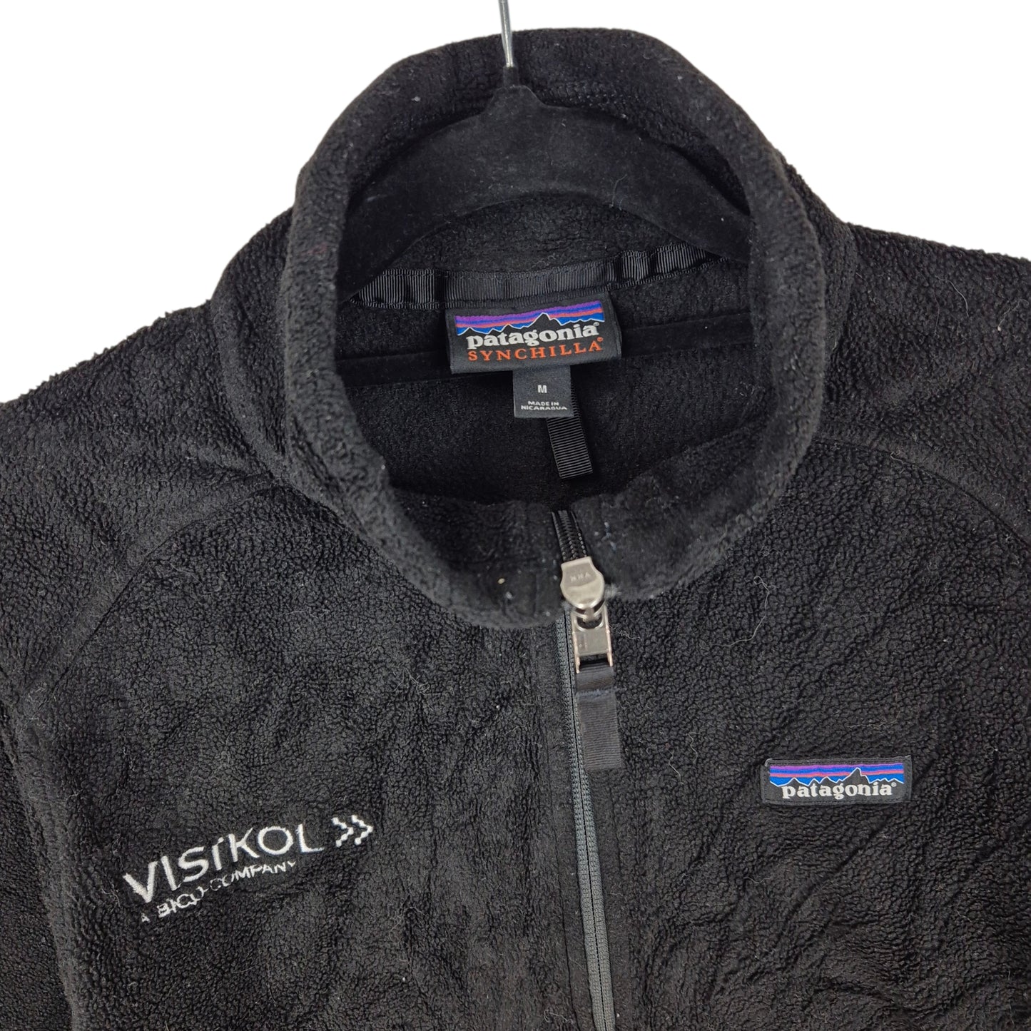 Patagonia Womens Black Fleece Zip Jumper Size M