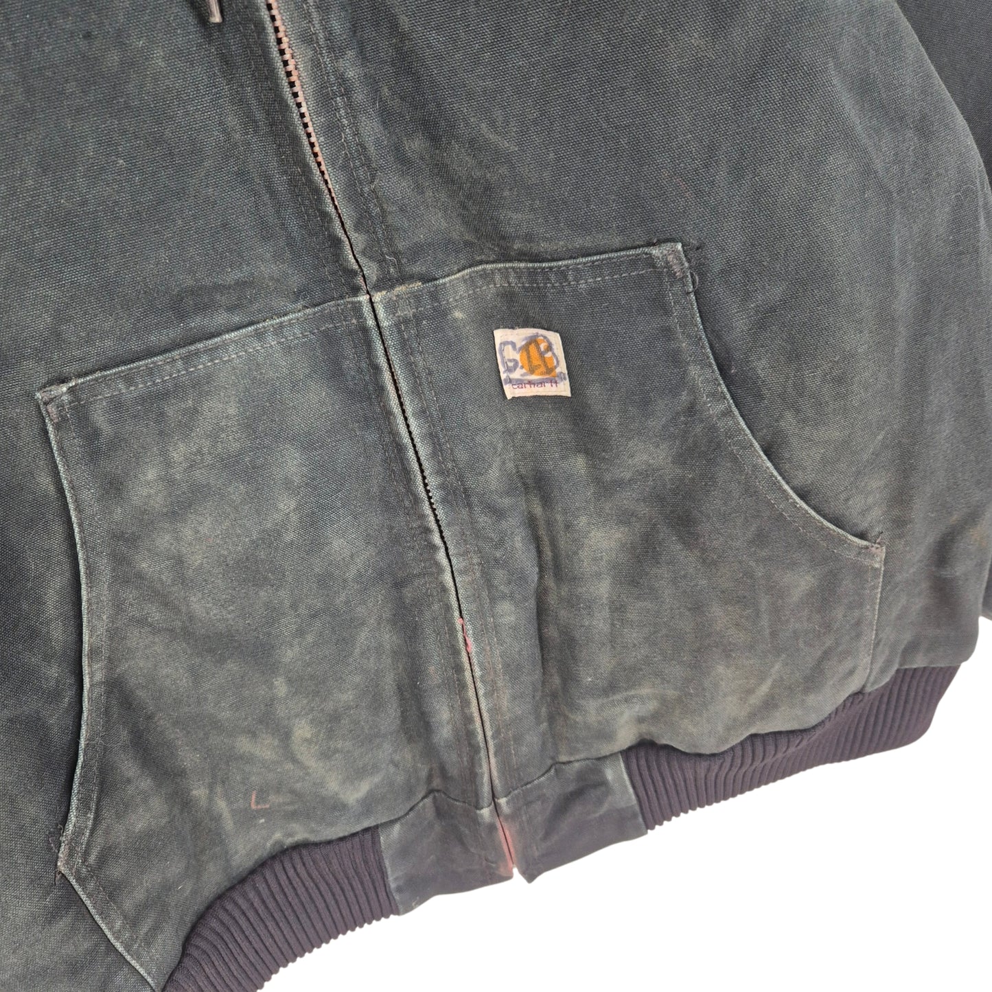 Vintage Carhartt Black Extra Heavy Denim Jacket Size L