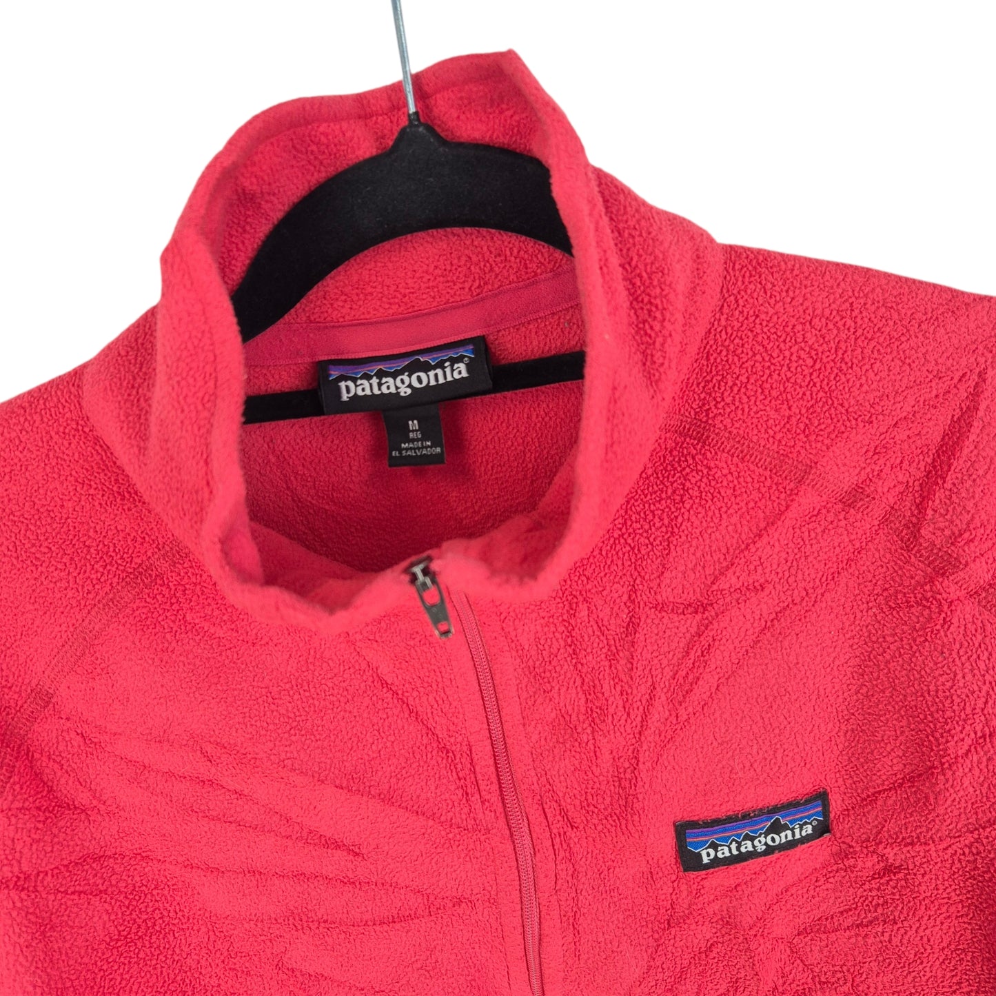 Patagonia Womens Hot Pink Light Half Zip Fleece Jumper Size M