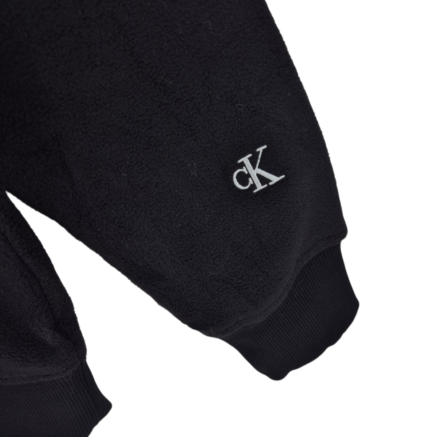 Calvin Klein Black Embroidered Crewneck Sweater Size XS