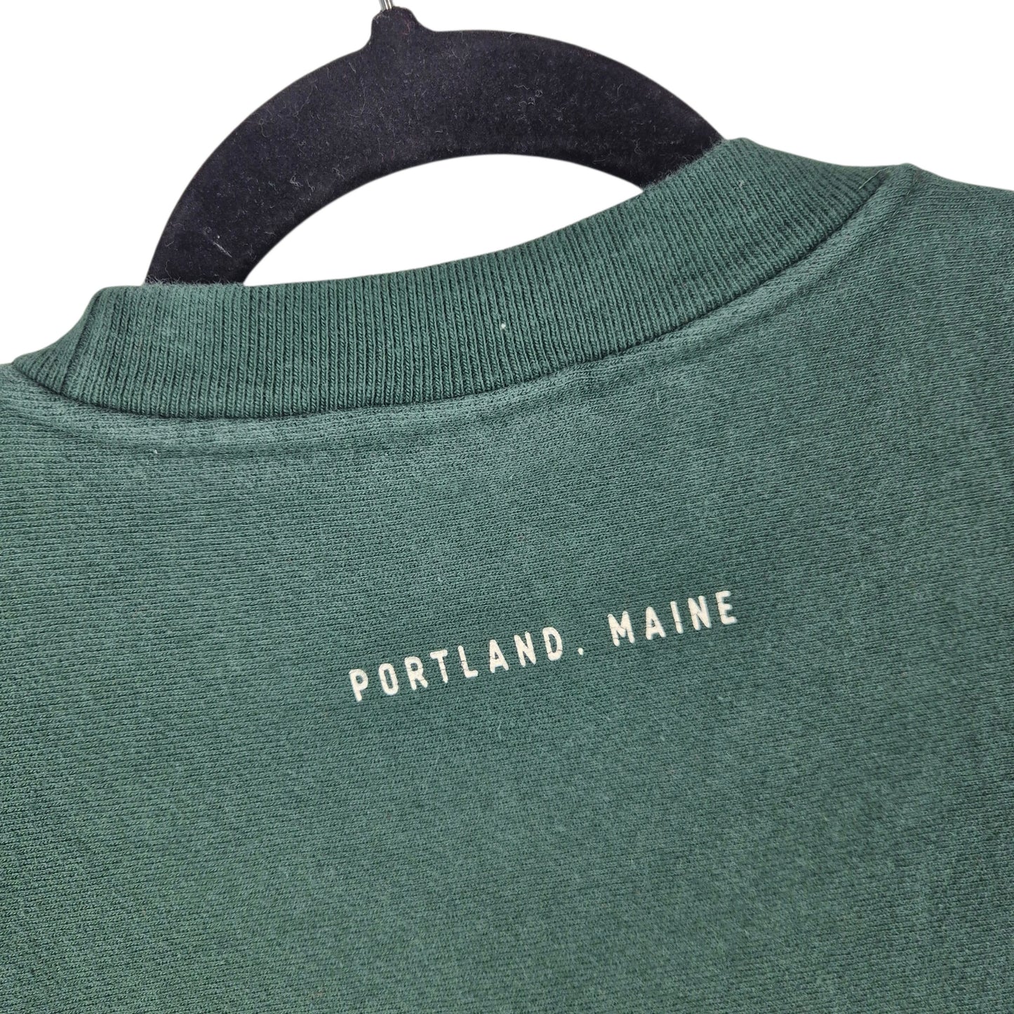 Champion Reverse Weave Allagash Brewing Company Green Sweater Size L