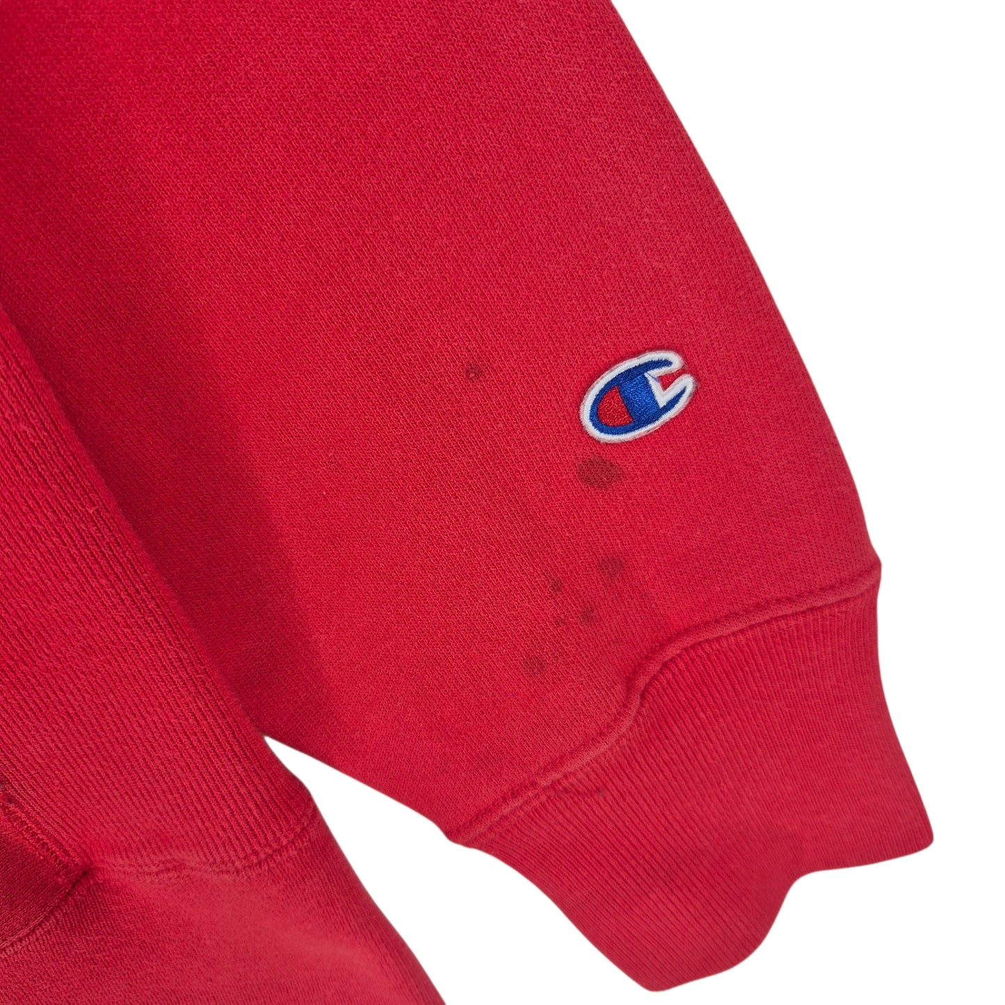 Champion Reverse Weave Red Heavy Hoodie Size L