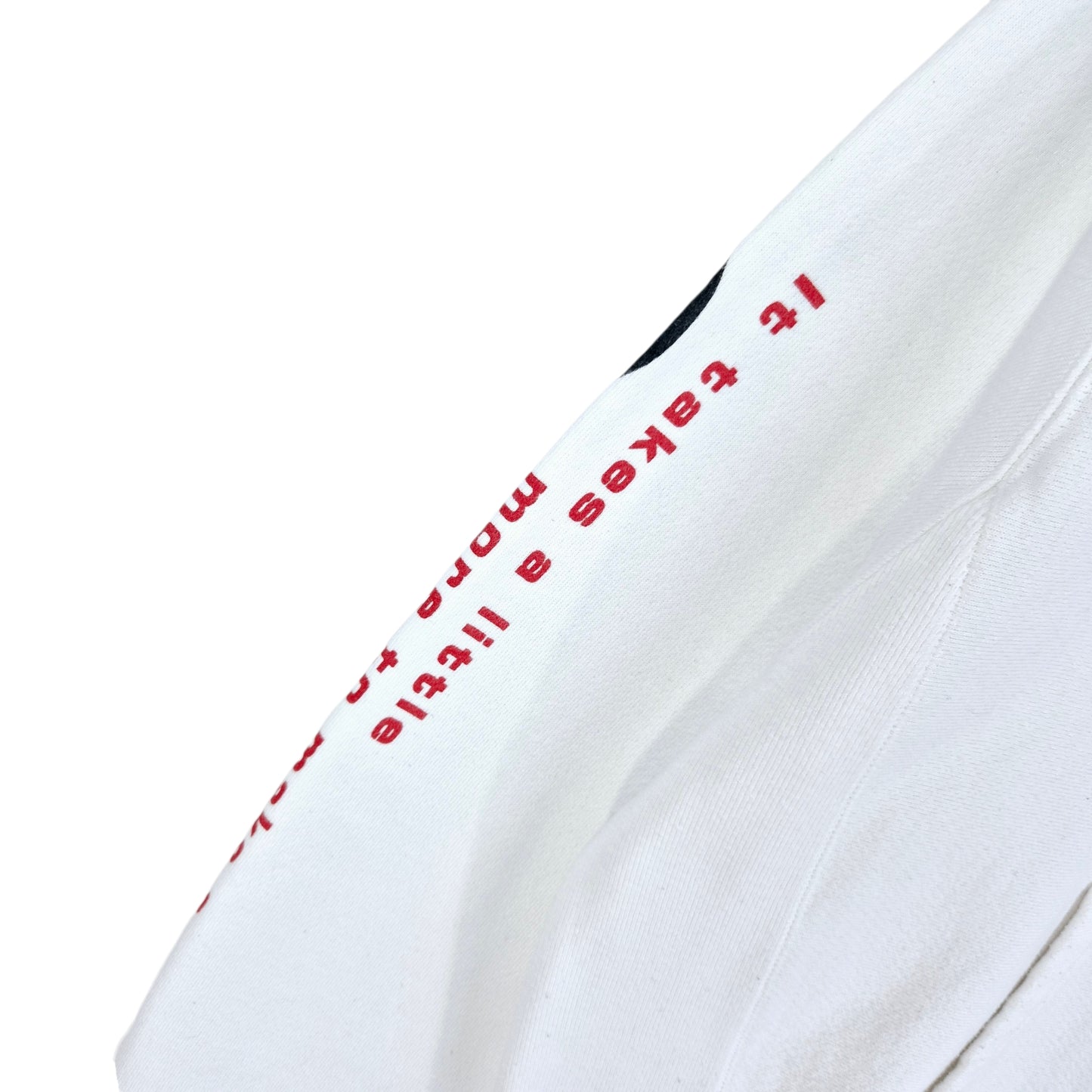 Champion Reverse Weave White Heavy Hoodie Size M