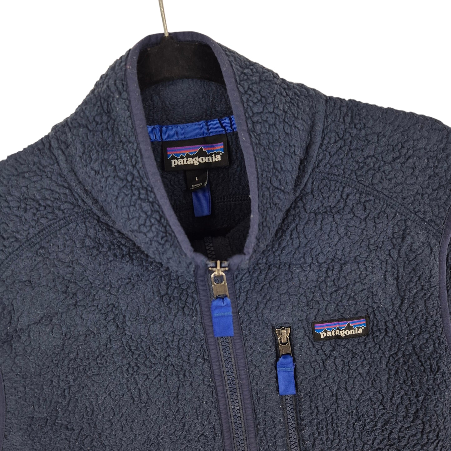 Patagonia Dark Blue Fleece Vest Size L