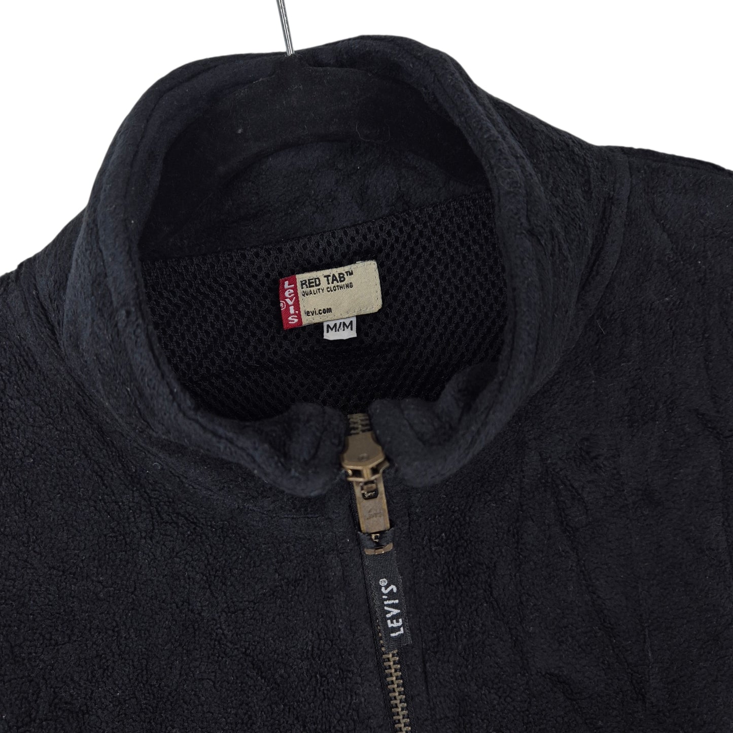 Vintage Levis 2000's Black Fleece Vest Size M