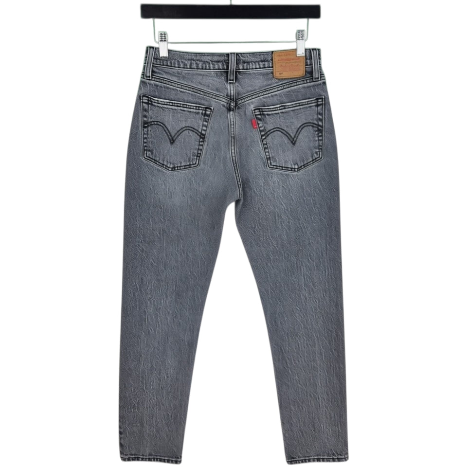 Levis Premium 501 Jeans Grey Heavy Straight Leg Denim W27
