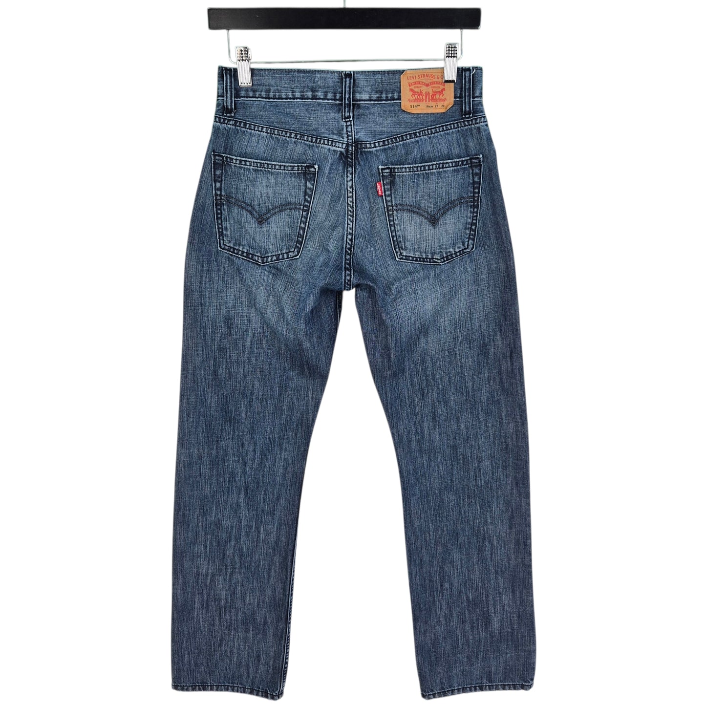 Levis 514 Jeans Womens Blue Slim Straight Leg Denim W27