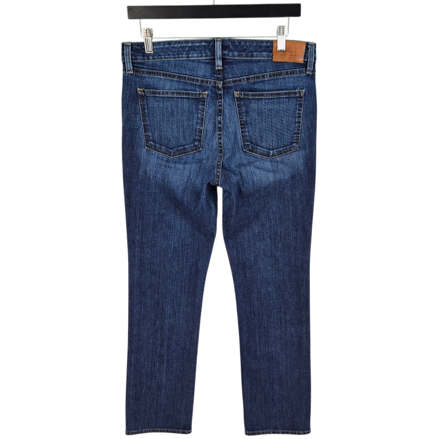 Ralph Lauren Jeans Womens Dark Blue Straight Leg Stretch Denim W31