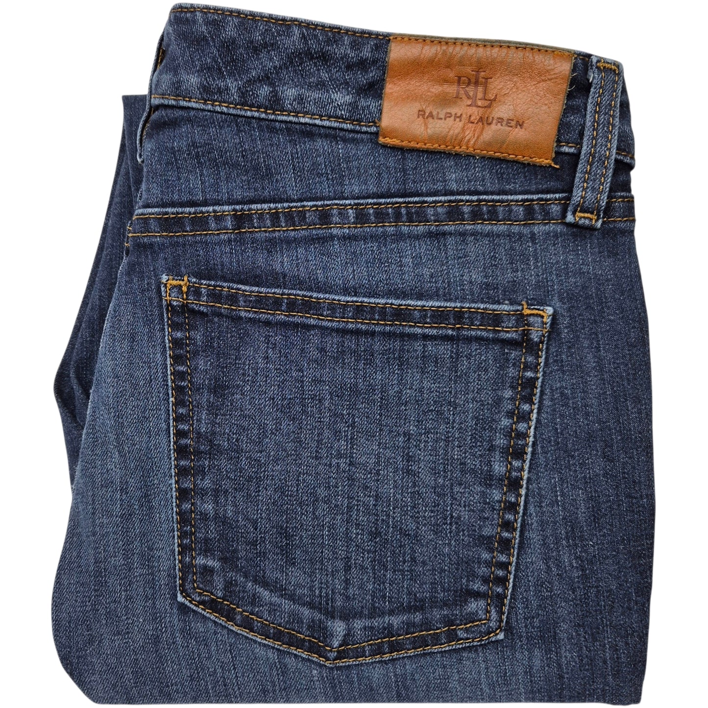 Ralph Lauren Jeans Womens Dark Blue Straight Leg Stretch Denim W31