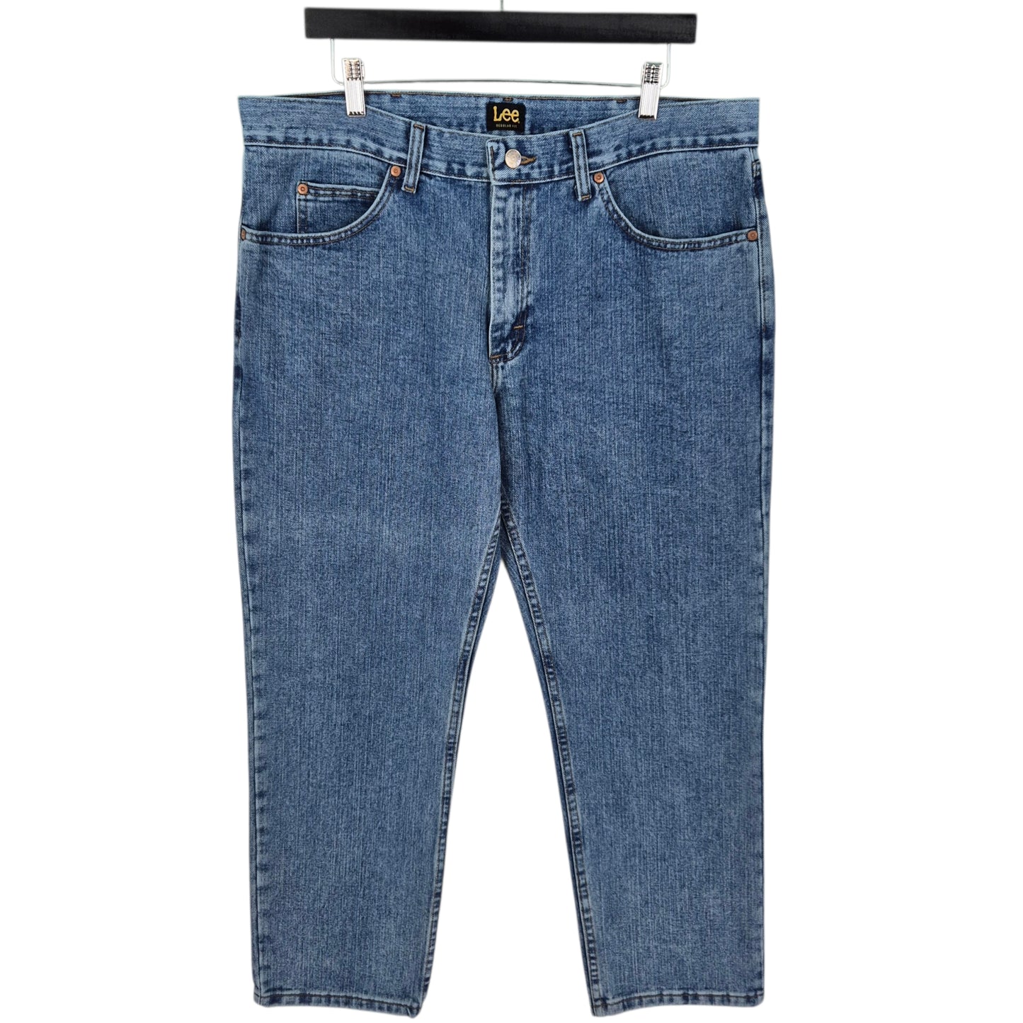 Vintage Lee Jeans Blue Classic Regular Fit Rigid Denim W38