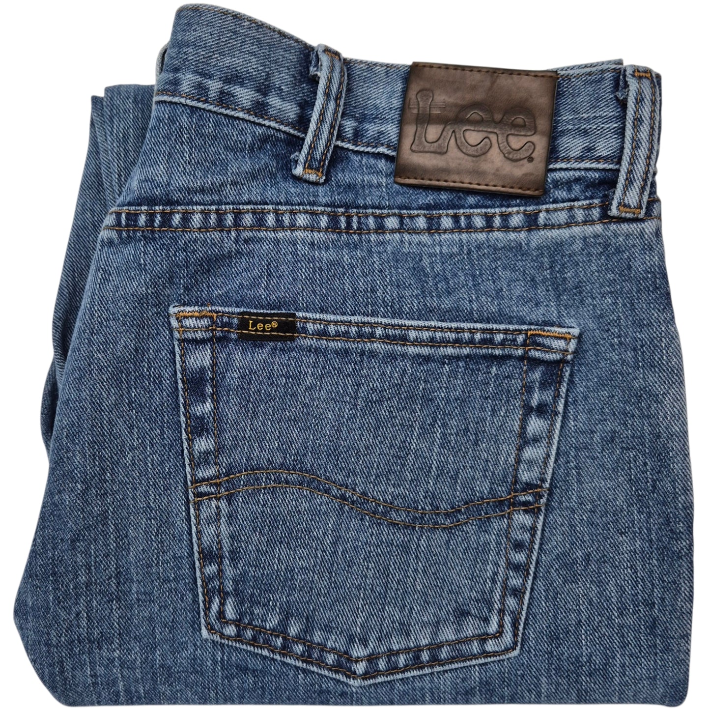 Vintage Lee Jeans Blue Classic Regular Fit Rigid Denim W38