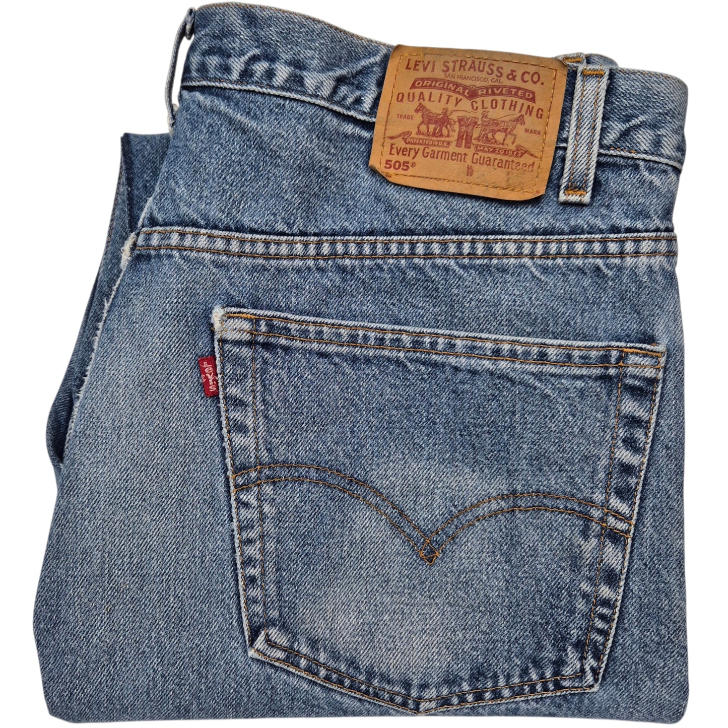 Vintage Levis 505 Jeans 90's Blue Regular Fit Straight Leg Denim W39
