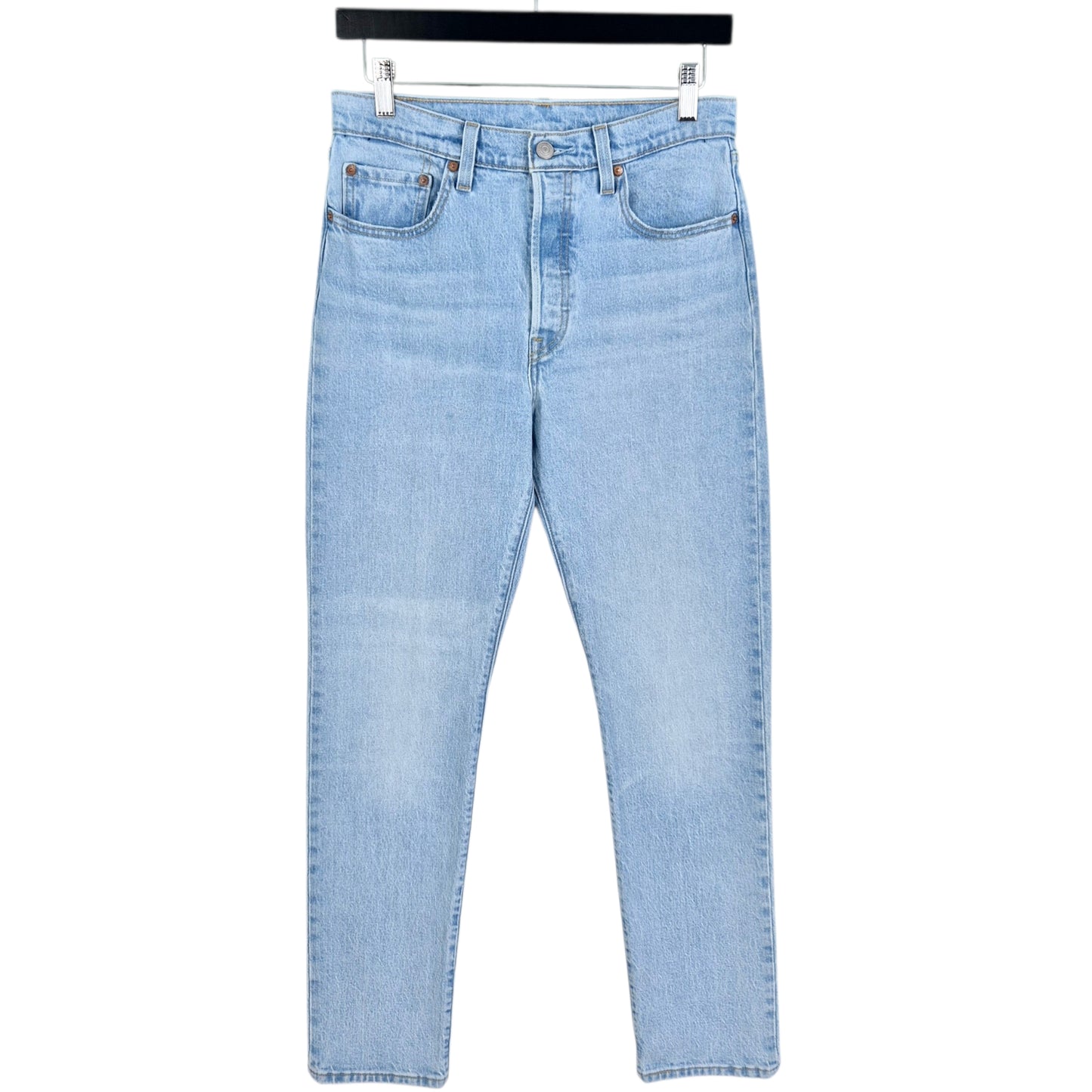 Levis 501 Jeans Womens Light Blue Classic Slim Denim W28