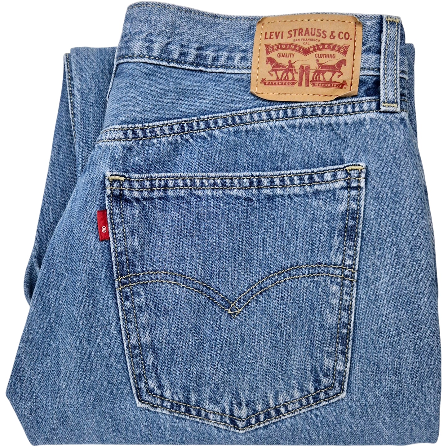 Levis Jeans Womens Blue Low Pro Straight Leg Denim W32
