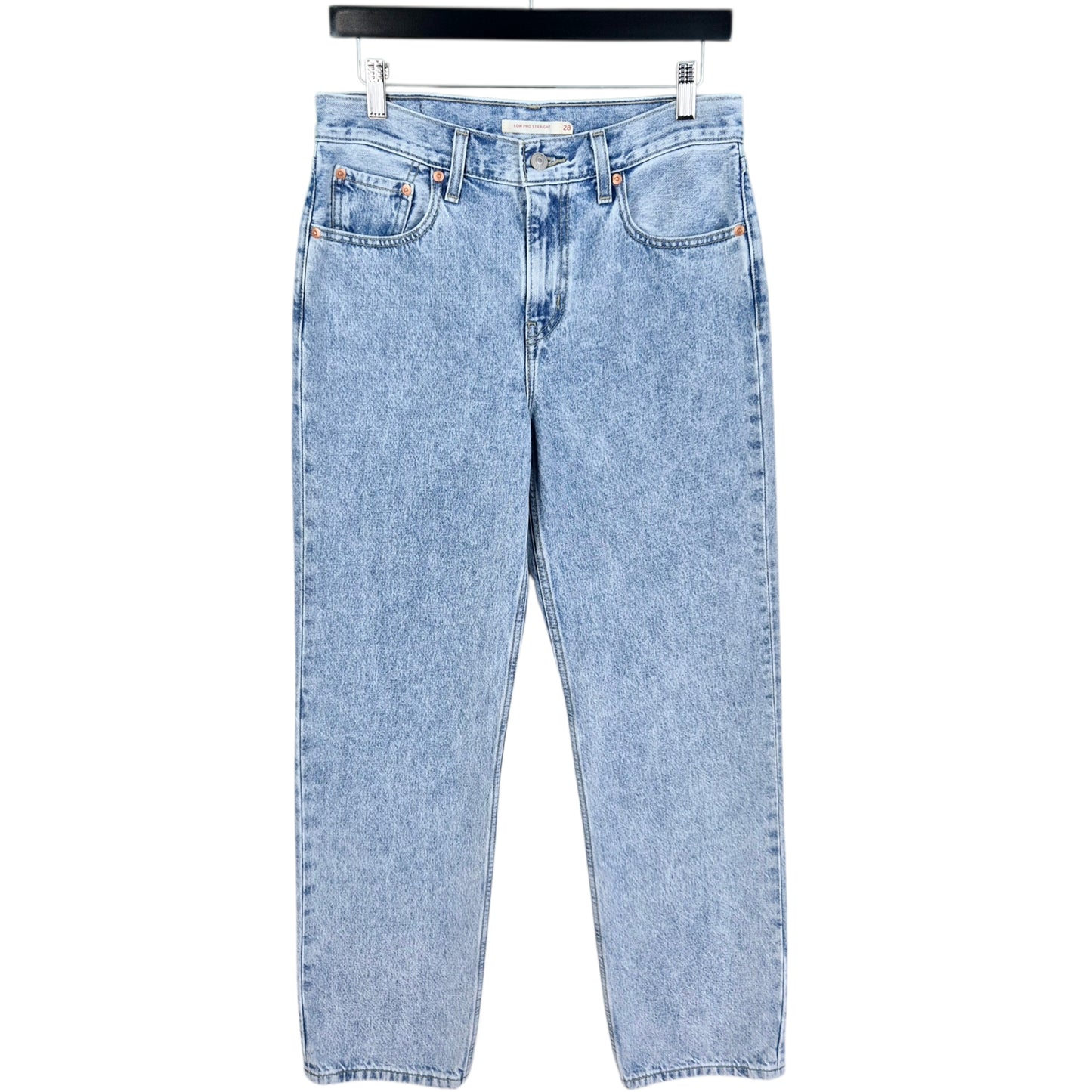 Levis Jeans Womens Light Blue Low Pro Straight Leg Denim W30