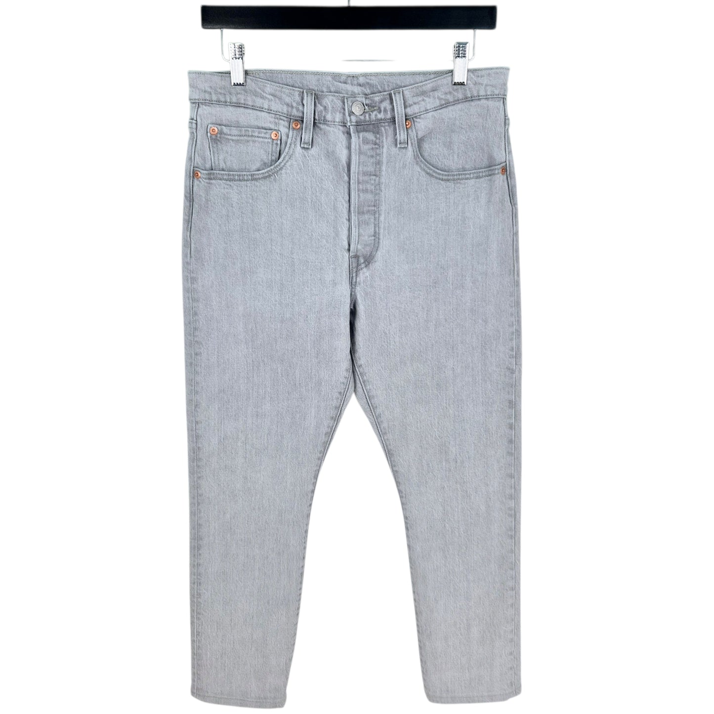 Levis Premium 501 Jeans Womens Grey Heavy Classic Denim W30