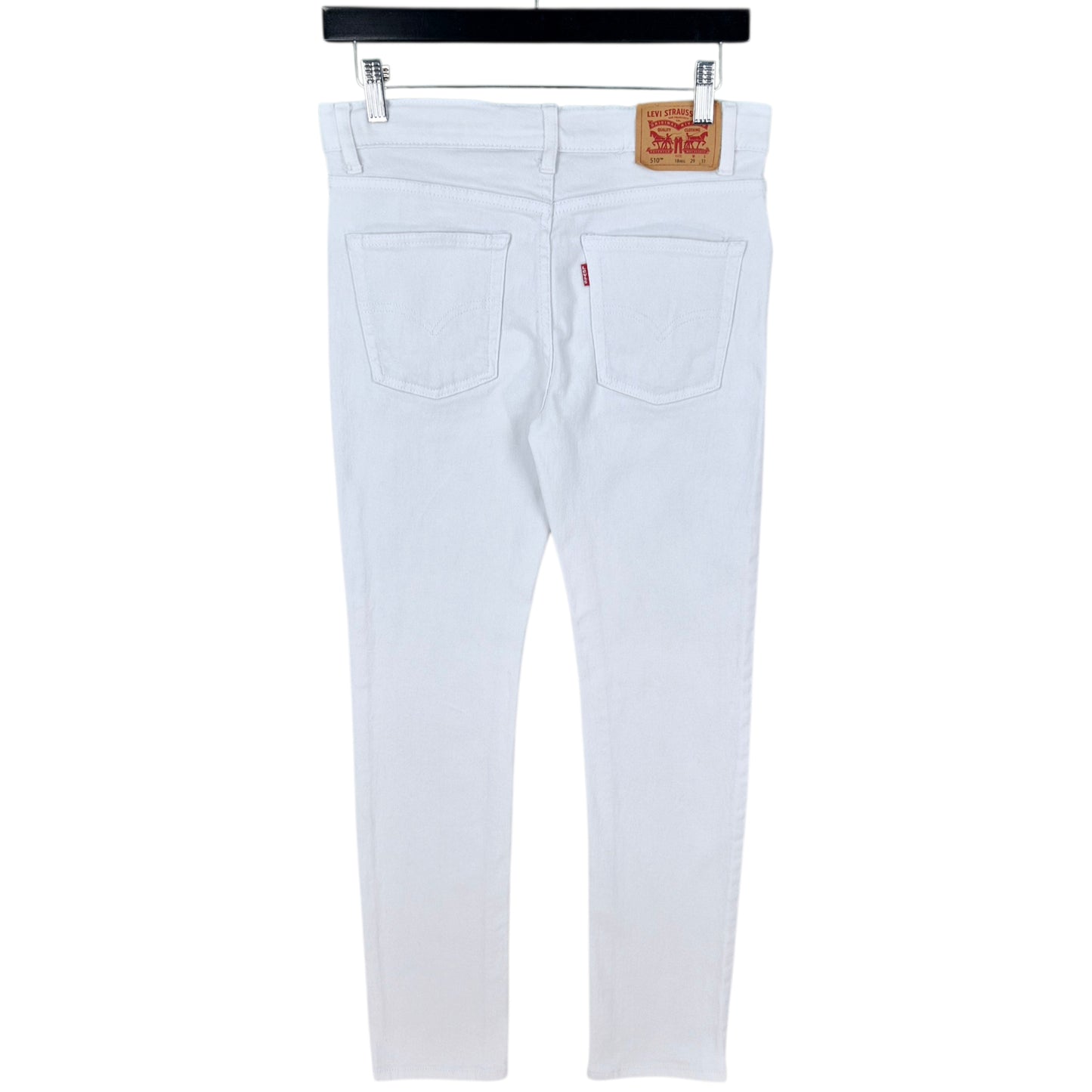 Levis 510 Jeans Womens White Skinny Stretch Denim W29
