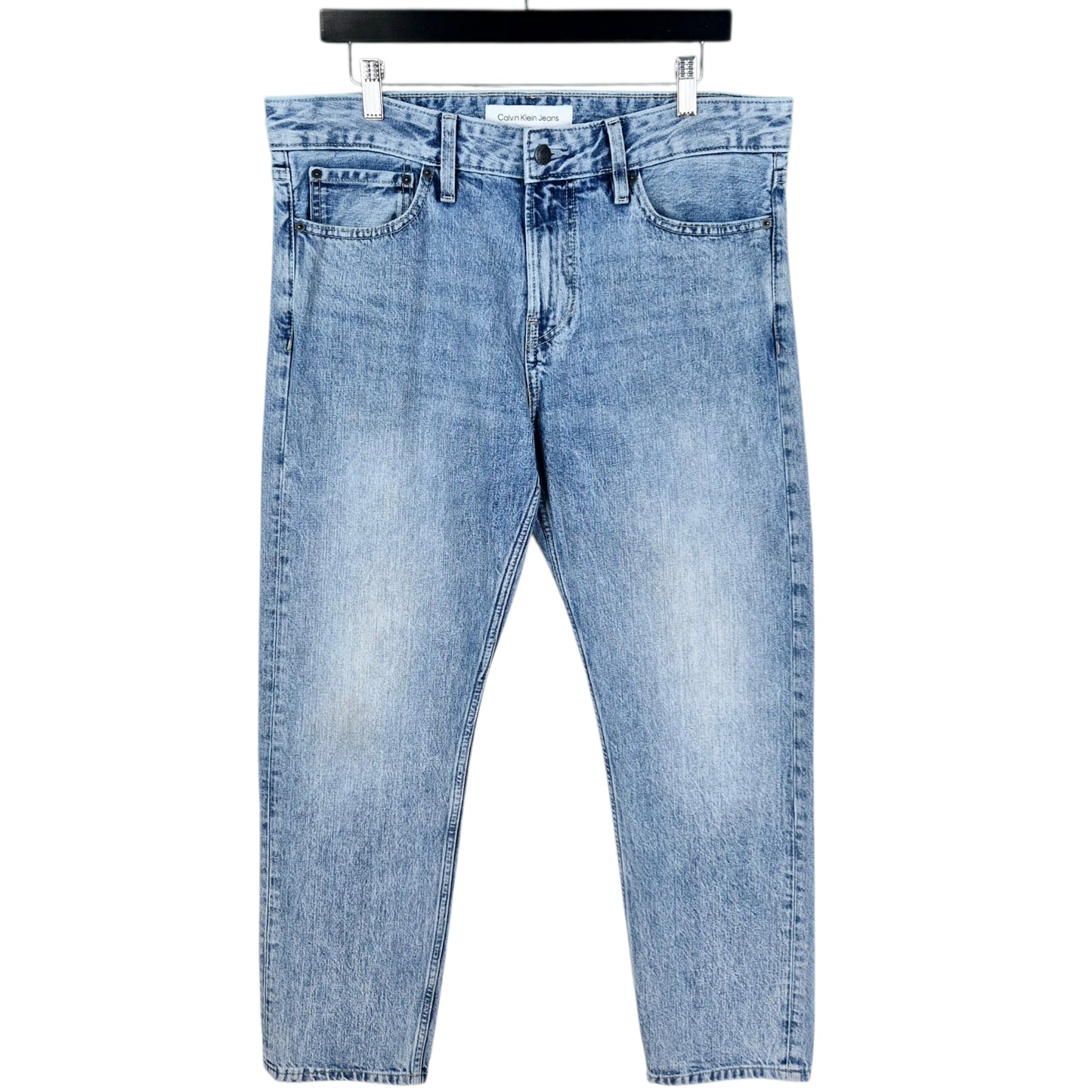 Calvin Klein Jeans Blue Heavy Slim Straight Leg Denim W35