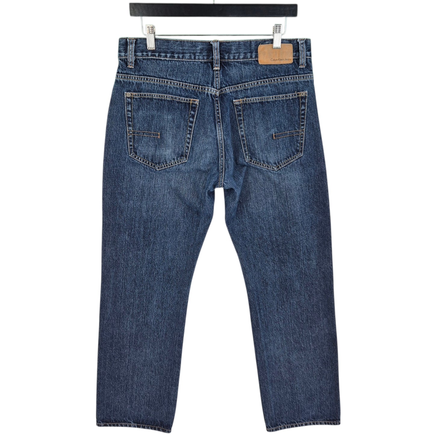 Vintage Calvin Klein Jeans Dark Blue Regular Straight Leg Denim W33
