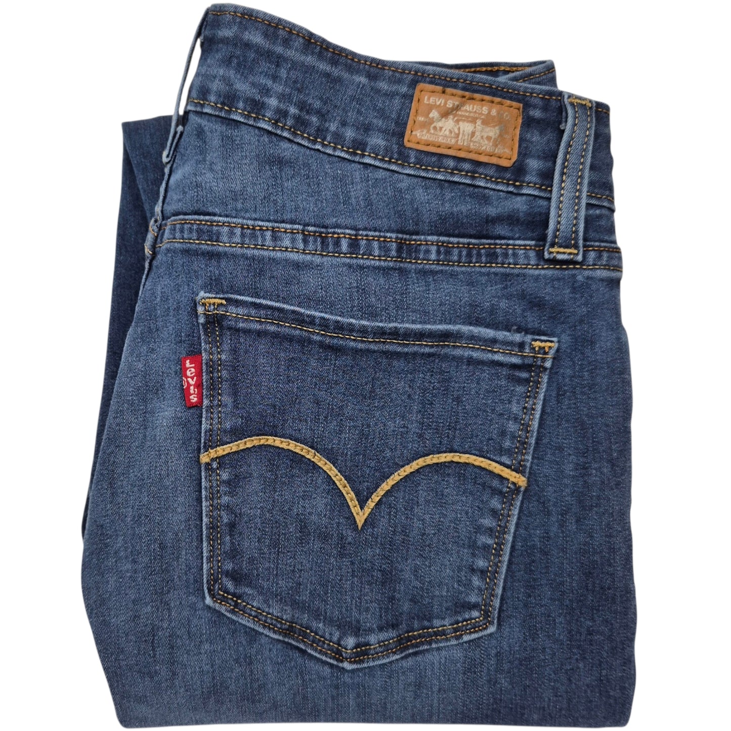 Levis Jeans Womens Blue Super Skinny Stretch Denim W26