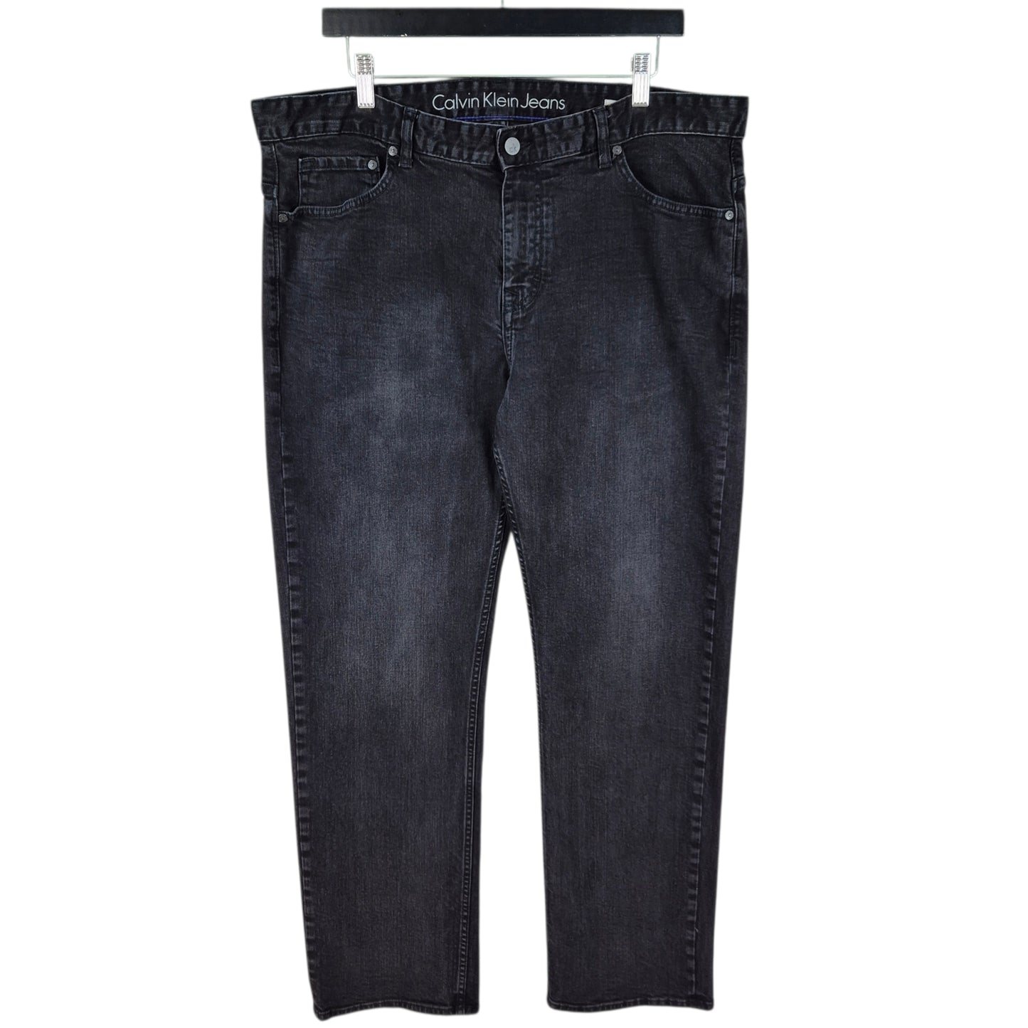 Calvin Klein Jeans Black Straight Leg Stretch Denim W38