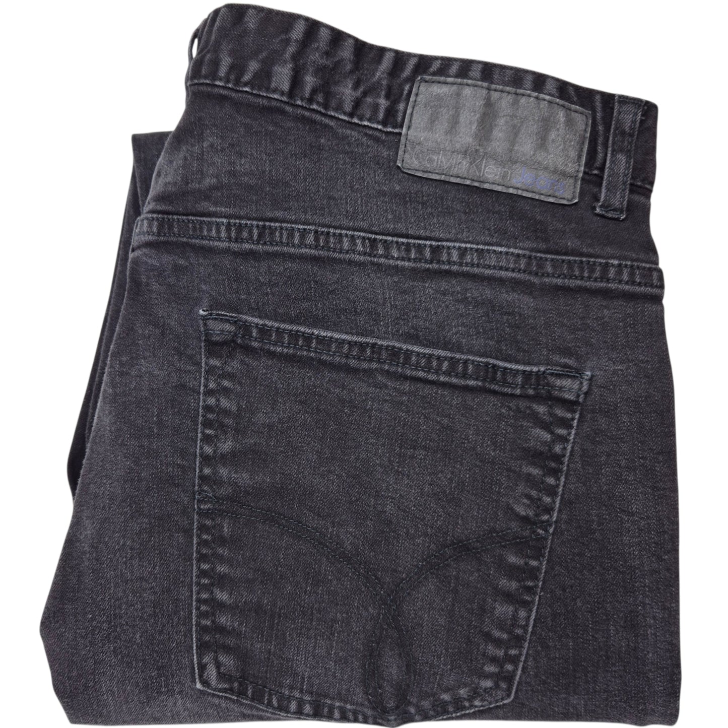 Calvin Klein Jeans Black Straight Leg Stretch Denim W38