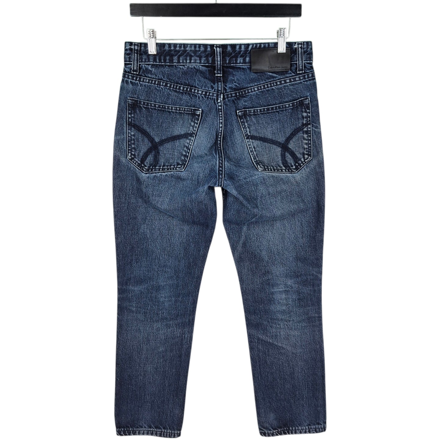 Calvin Klein Jeans Dark Blue Slim Straight Leg Denim W30