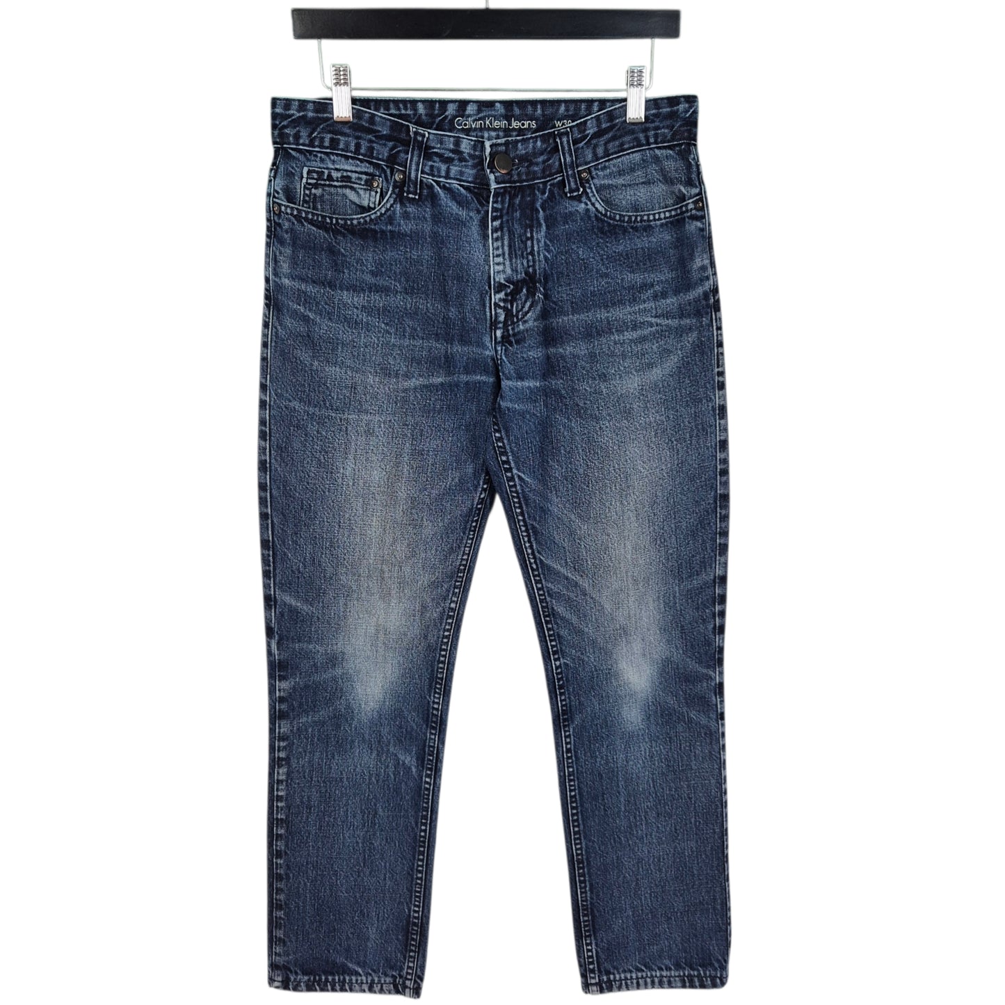 Calvin Klein Jeans Dark Blue Slim Straight Leg Denim W30