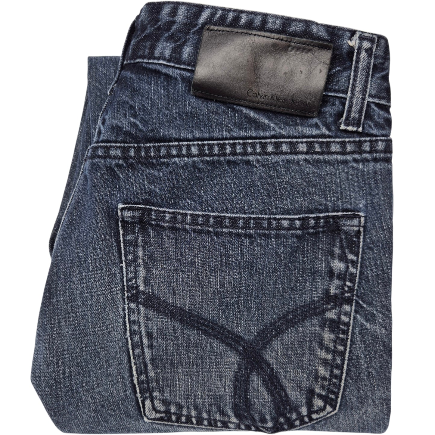Calvin Klein Jeans Dark Blue Slim Straight Leg Denim W30