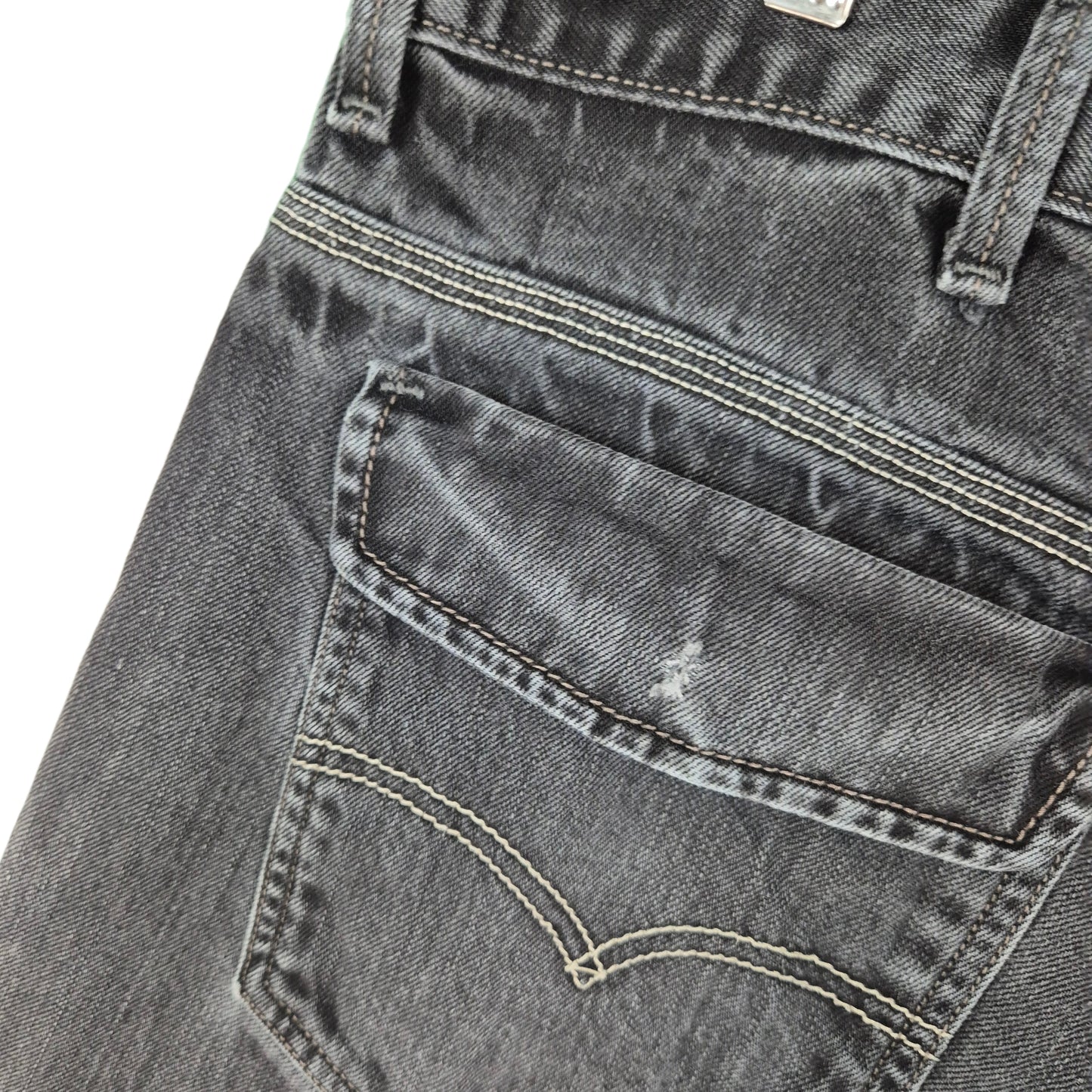 Vintage Levis 514 Jeans 2000's Black Regular Straight Leg Rigid Denim W37