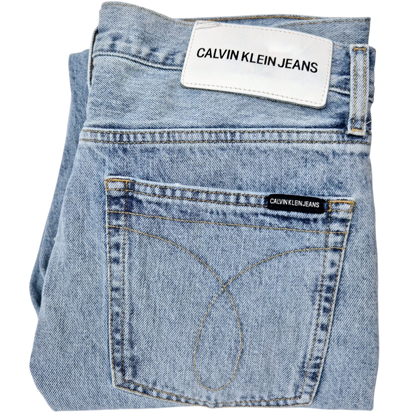 Calvin Klein Jeans Light Blue Heavy Slim Fit Patchwork Denim W32