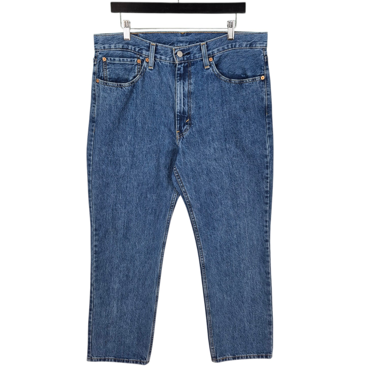 Levis 516 Jeans Blue Regular Straight Leg Heavy Rigid Denim W36